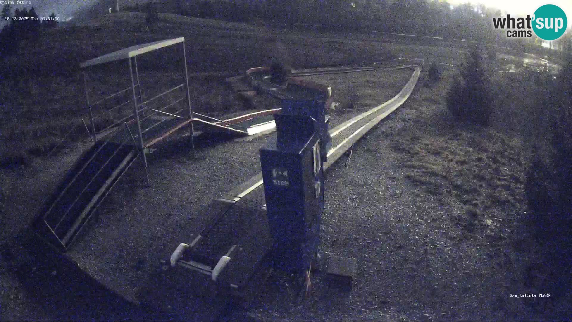 Webcam en vivo Pista de trineo Fužine – Croacia