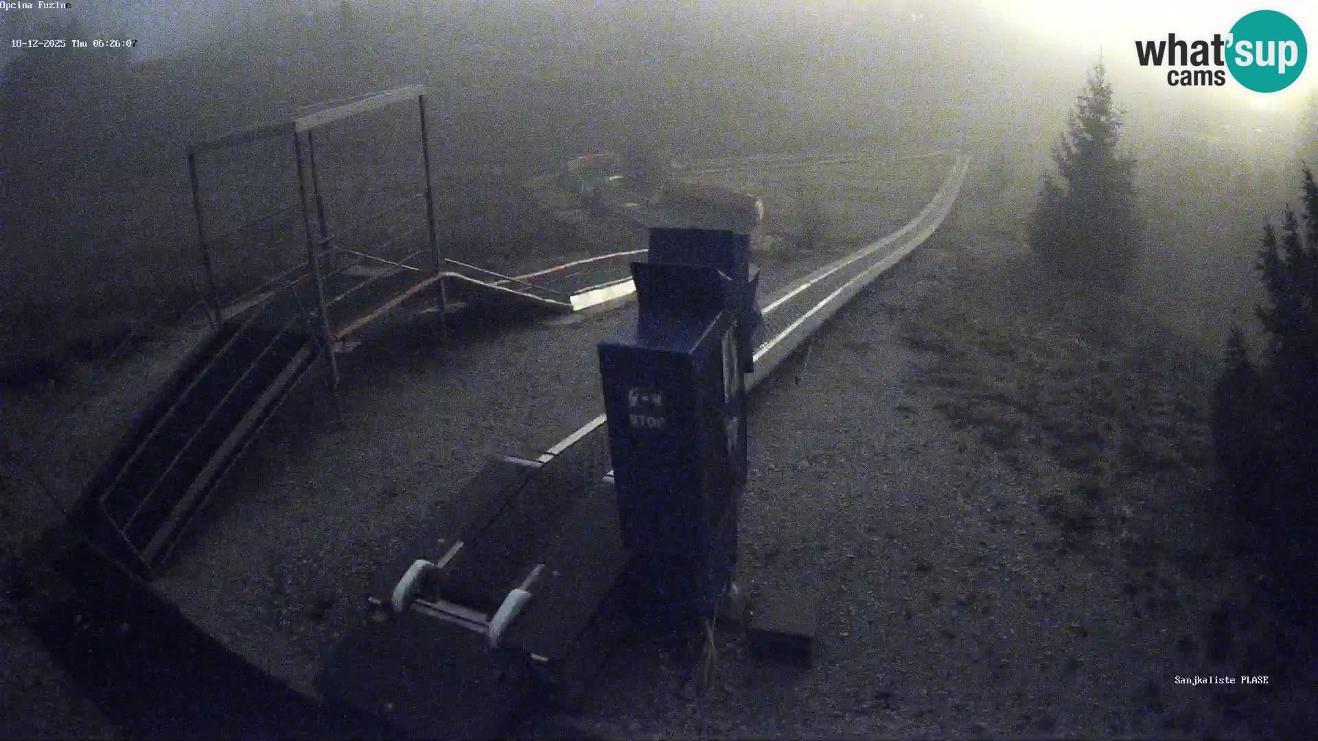 Live webcam Pista da slittino Fužine – Croazia