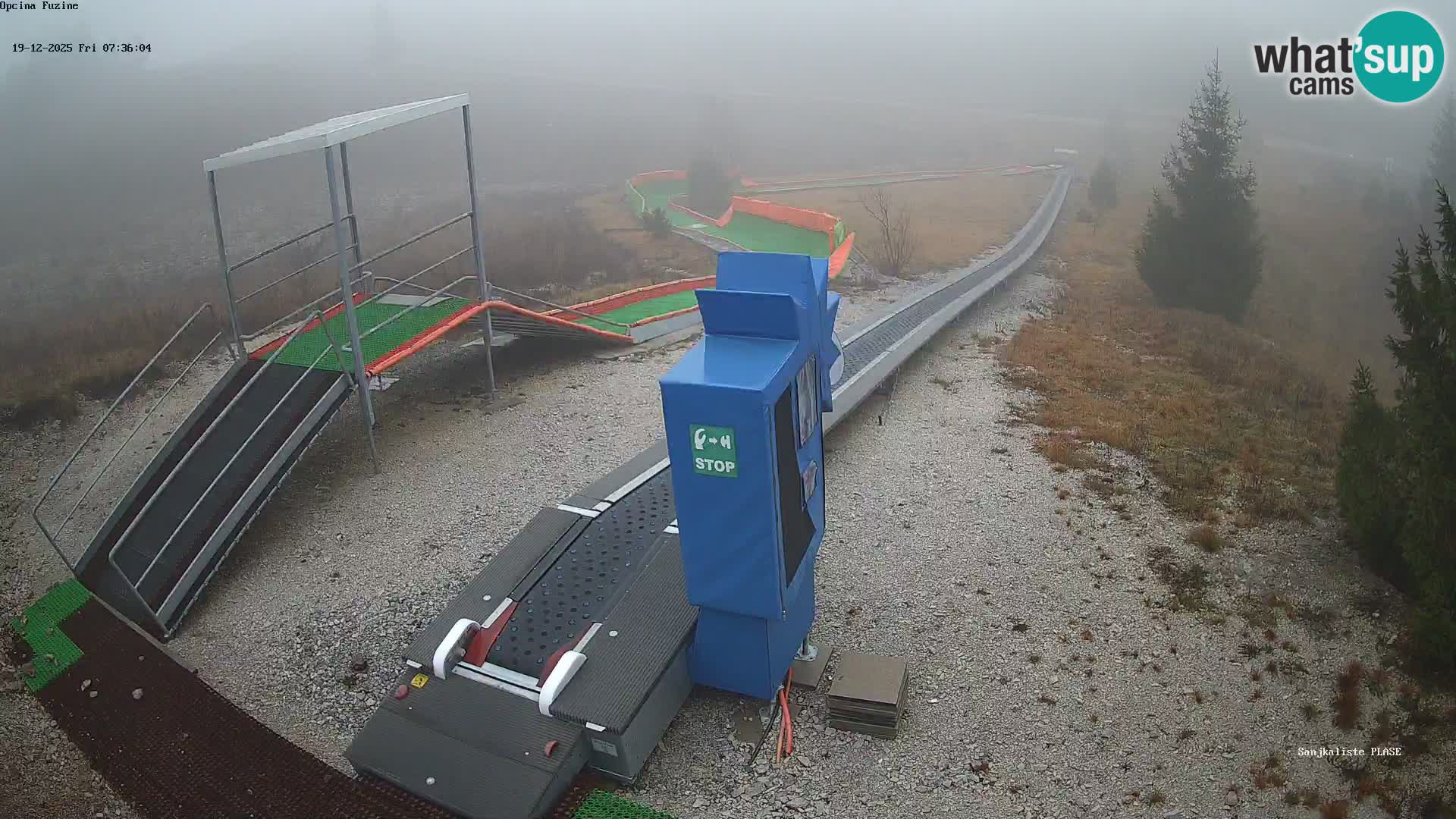 Live webcam Fužine toboggan run – Croatia