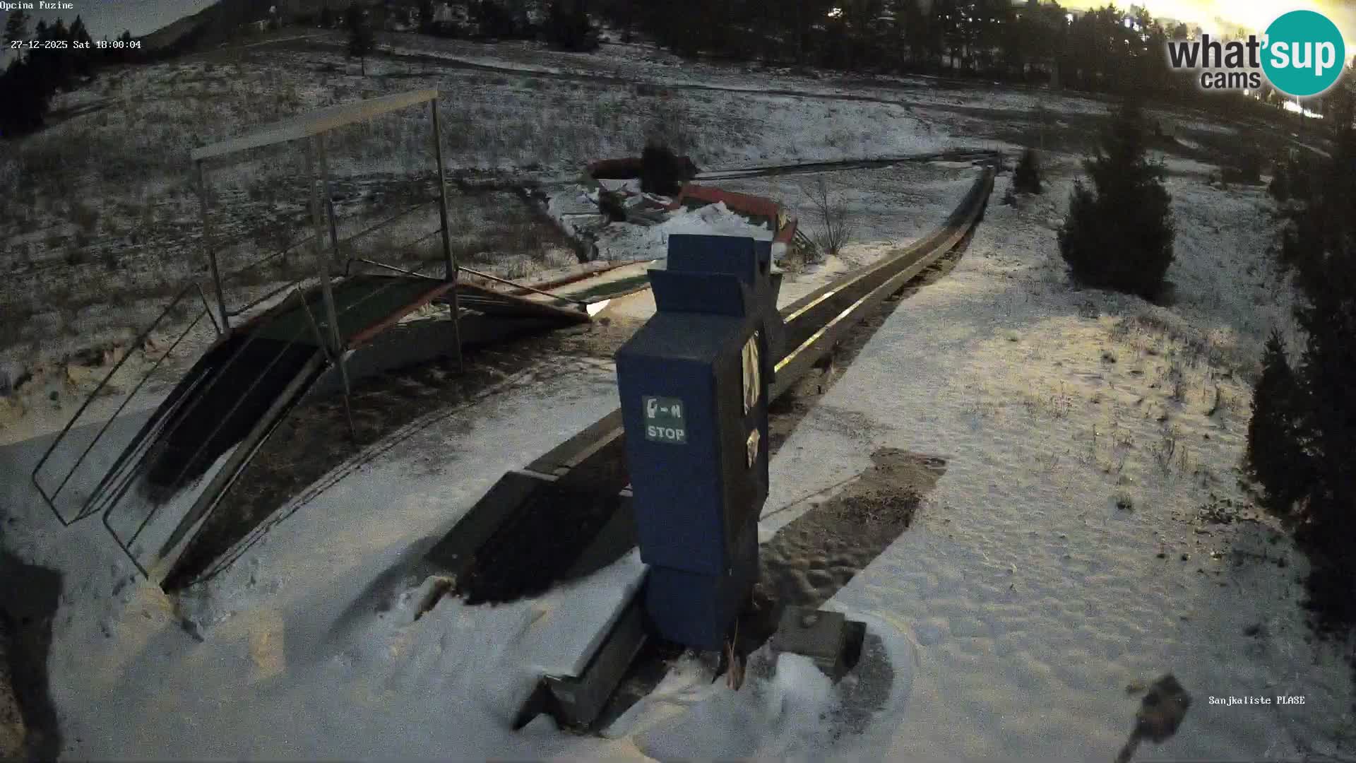 Webcam en vivo Pista de trineo Fužine – Croacia