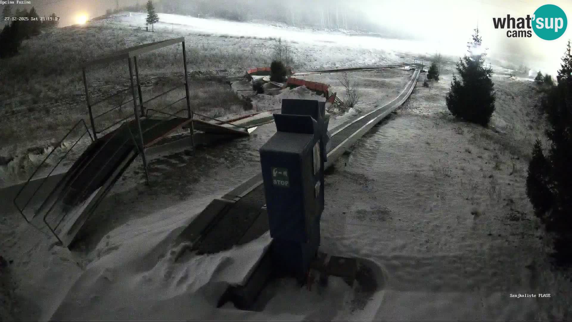 Webcam en vivo Pista de trineo Fužine – Croacia