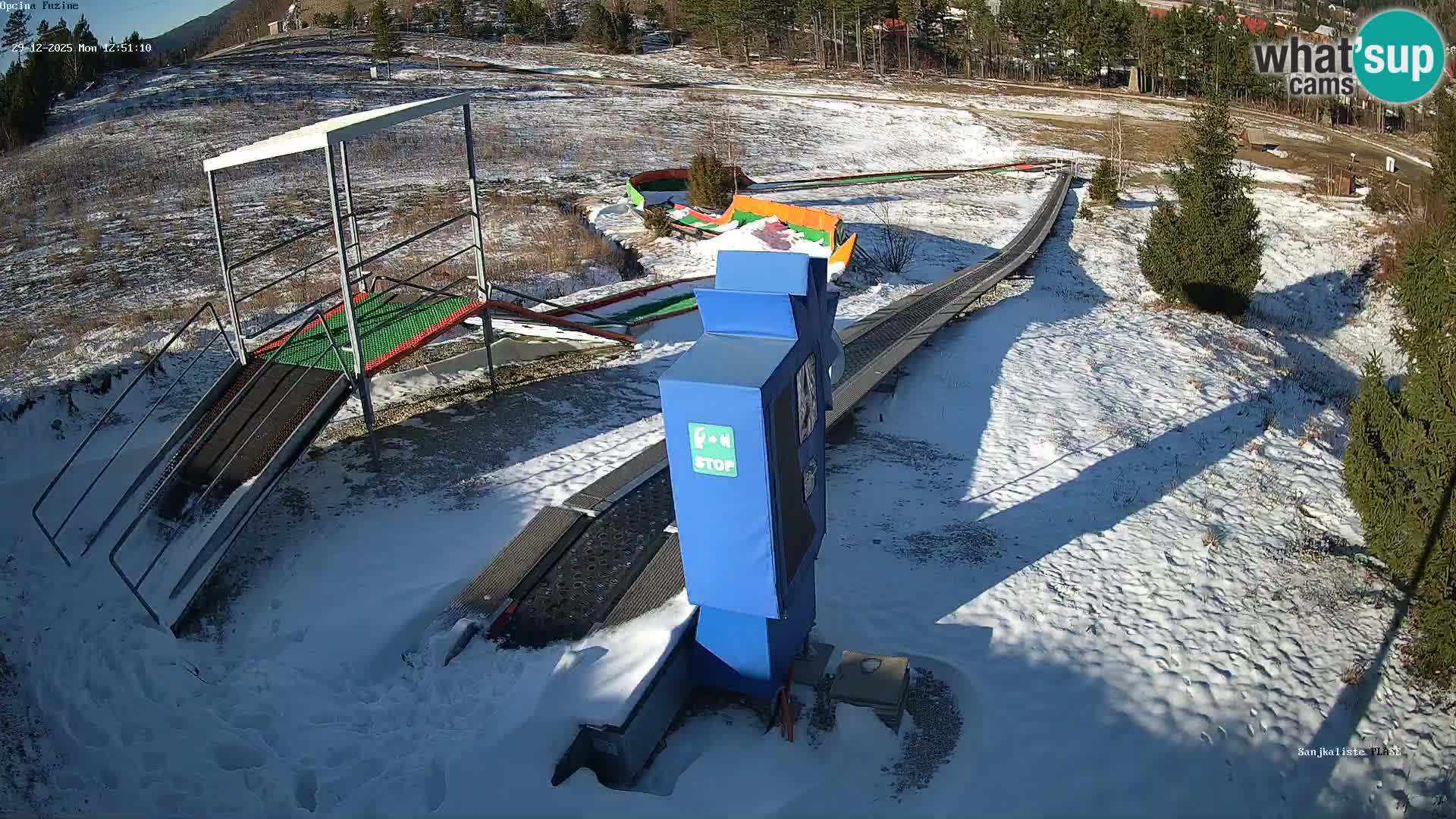 Live webcam Fužine toboggan run – Croatia