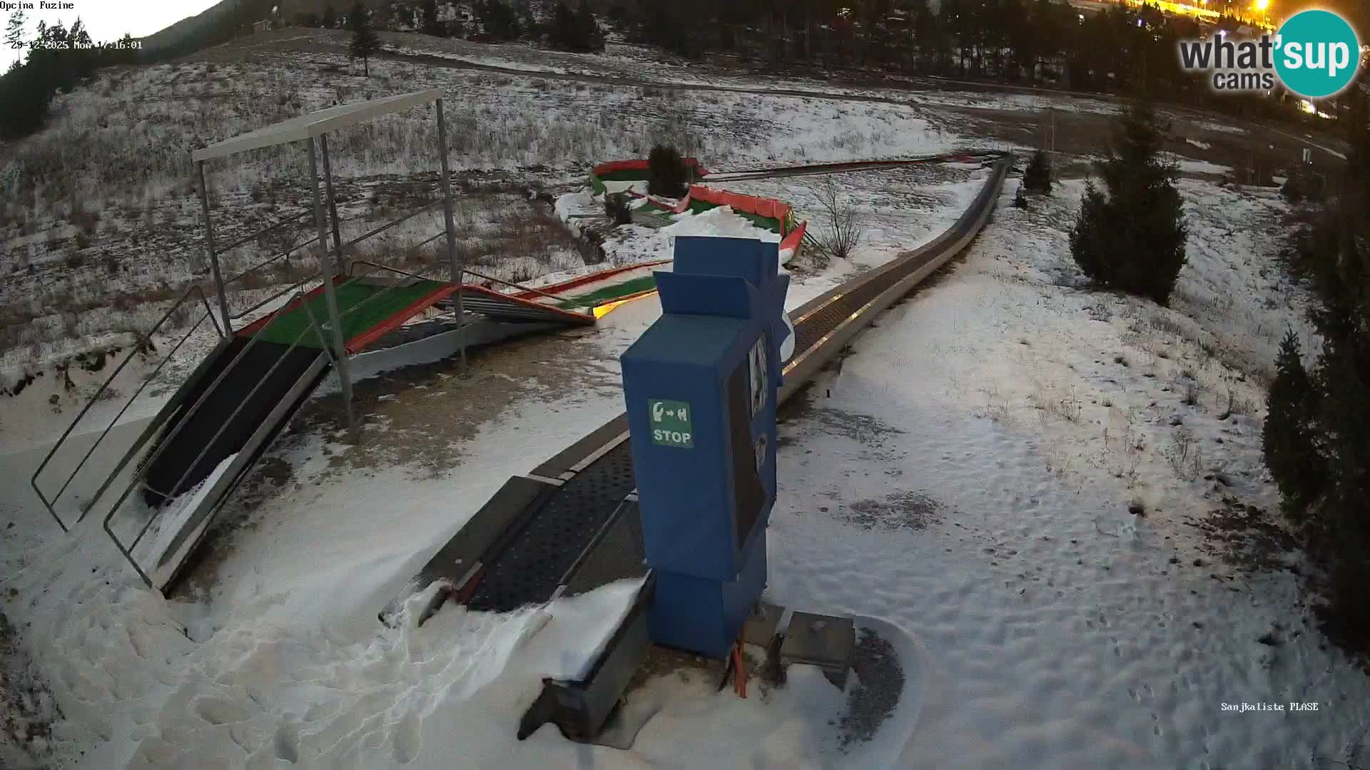 Live webcam Fužine toboggan run – Croatia