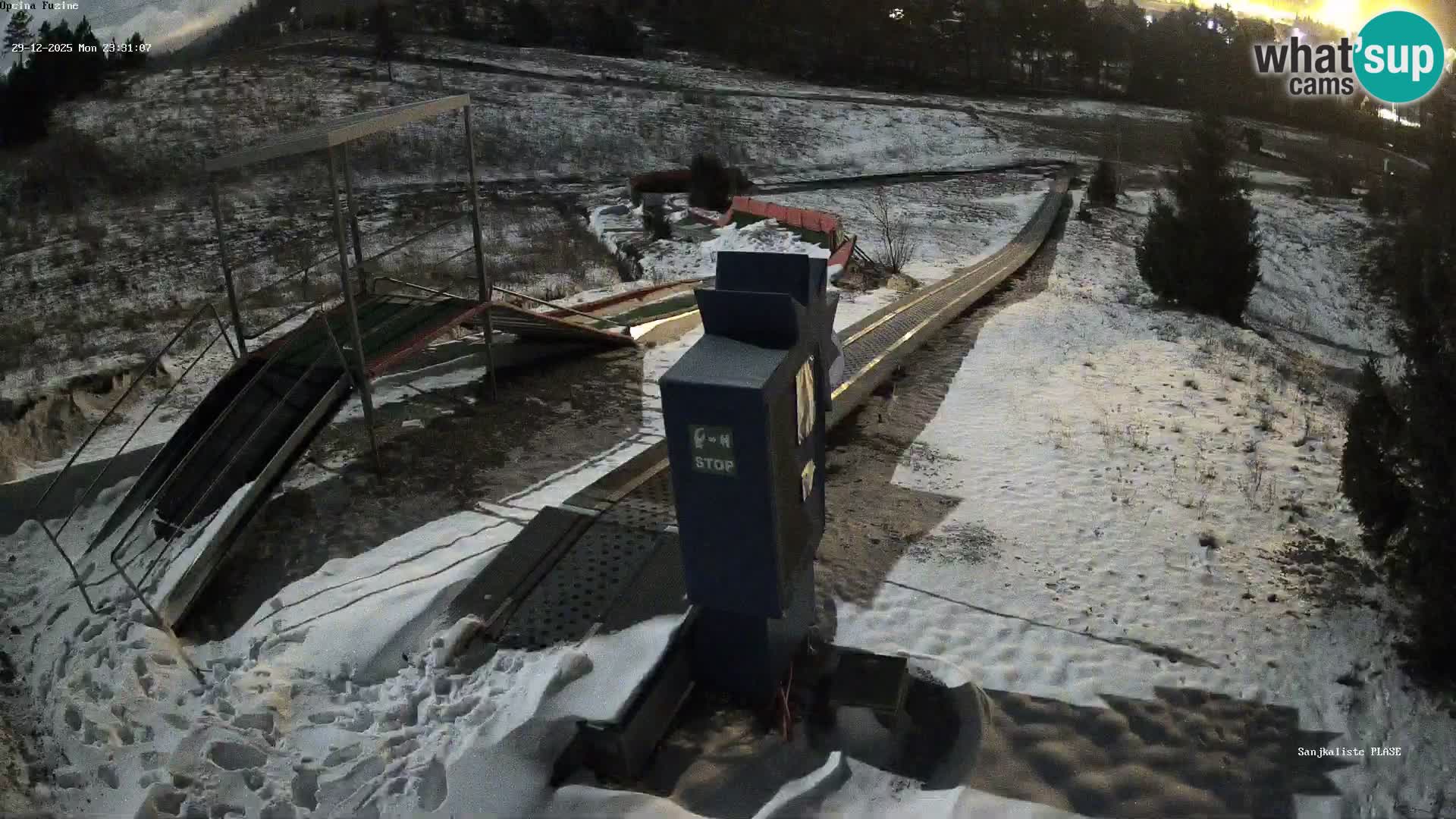 Live webcam Pista da slittino Fužine – Croazia