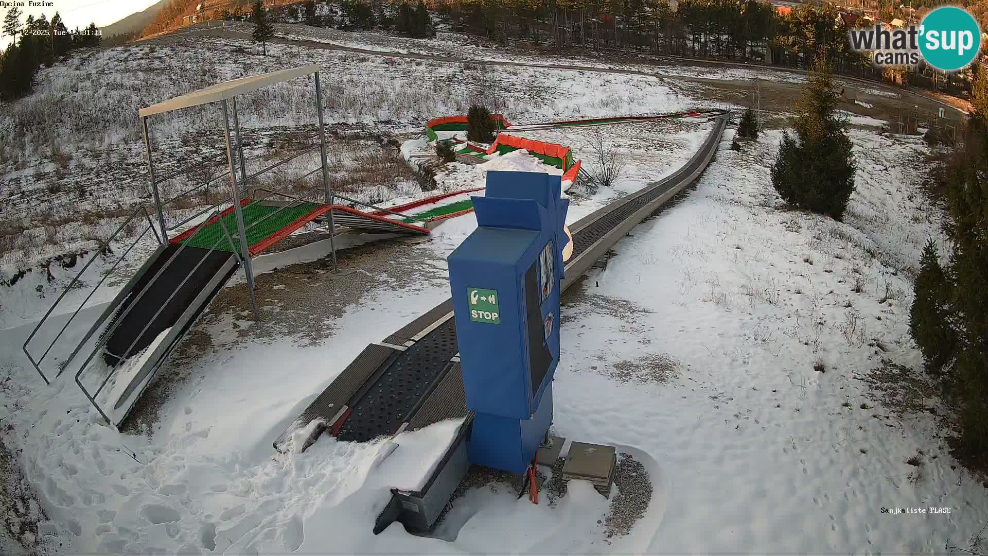 Live webcam Fužine toboggan run – Croatia