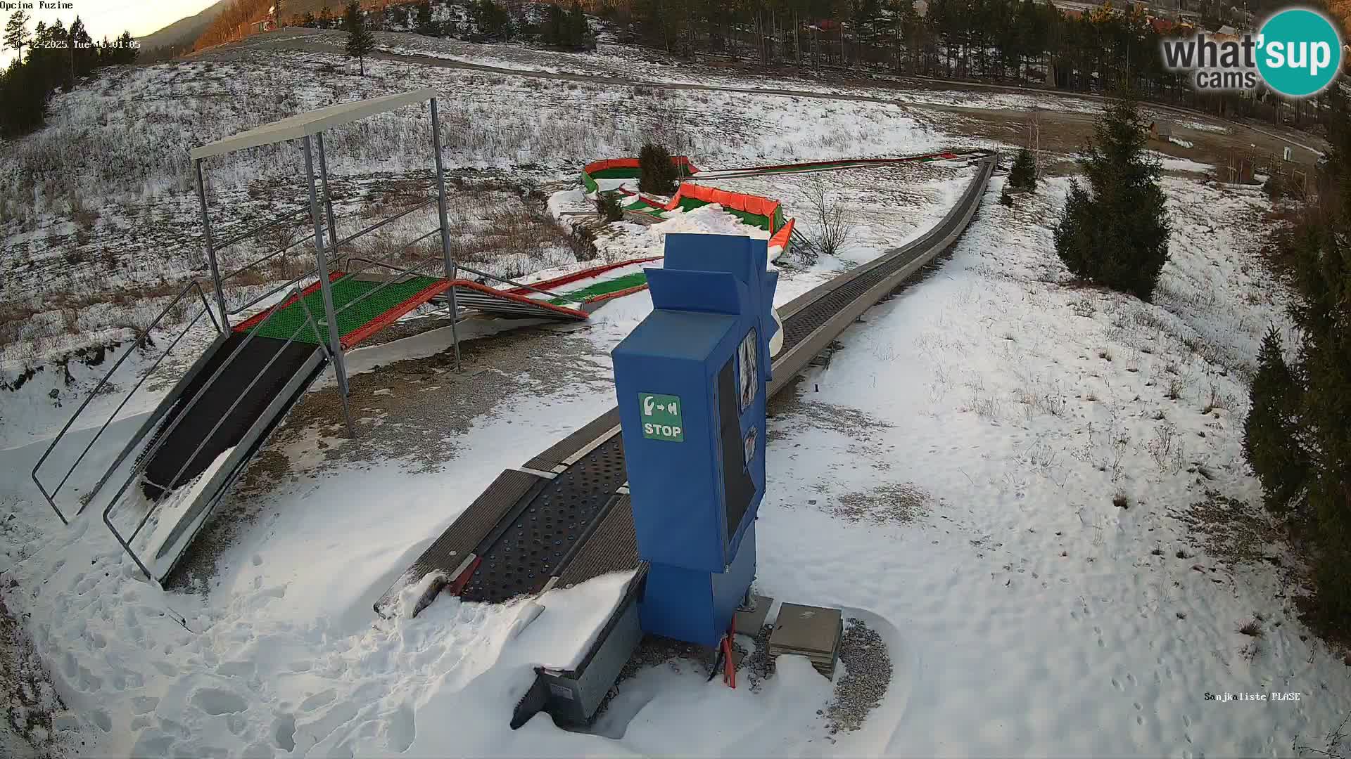 Live webcam Fužine toboggan run – Croatia
