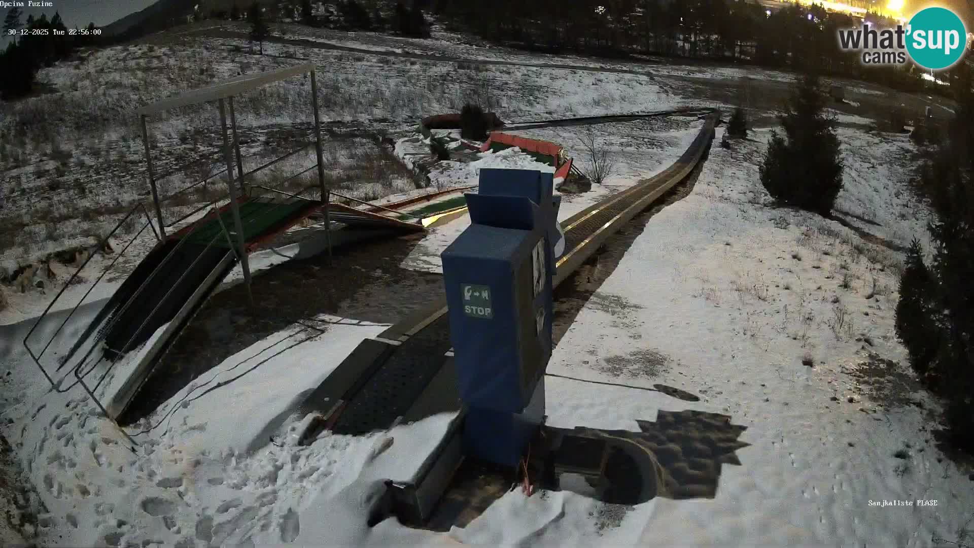 Live webcam Pista da slittino Fužine – Croazia