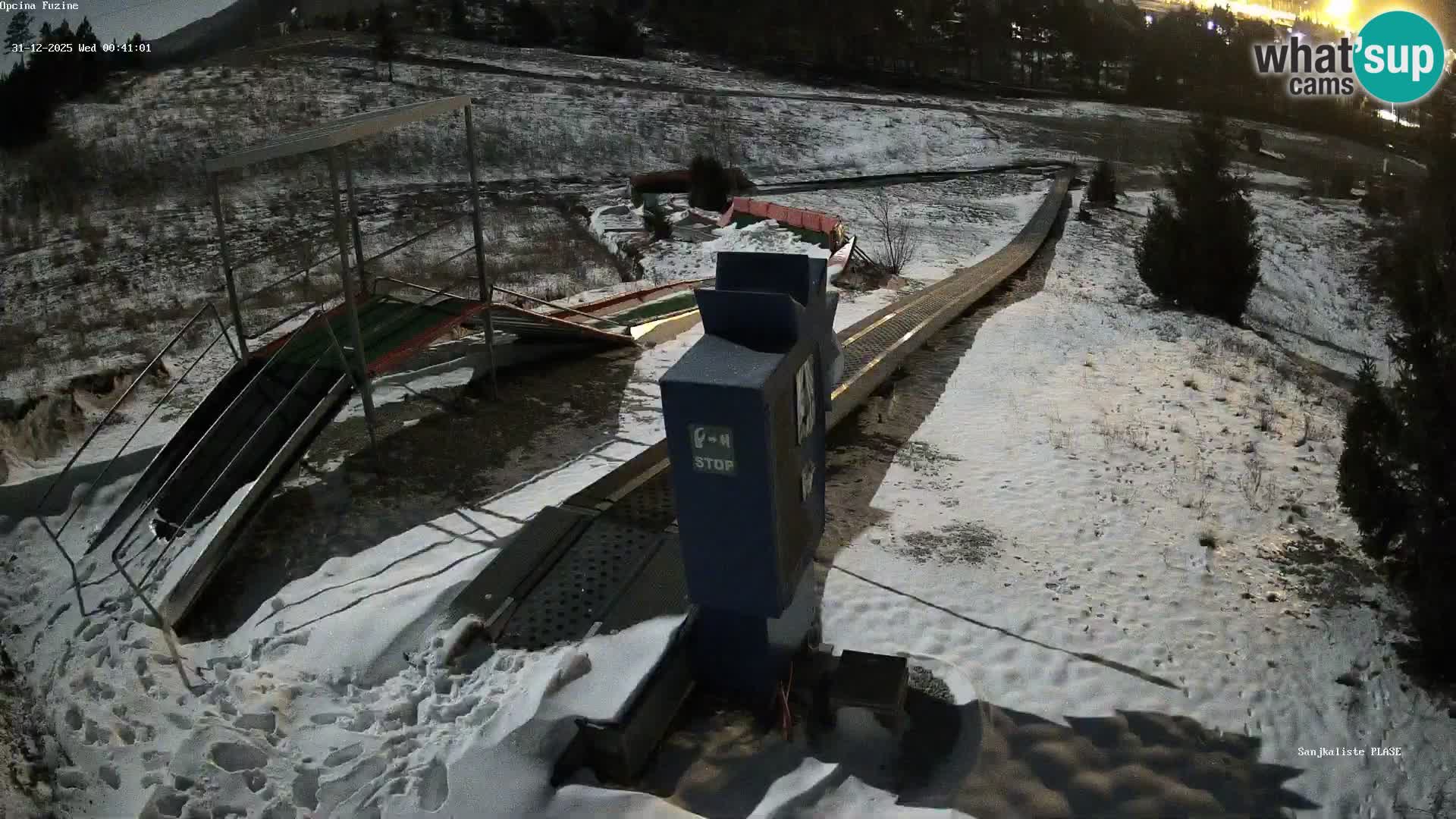 Live webcam Pista da slittino Fužine – Croazia