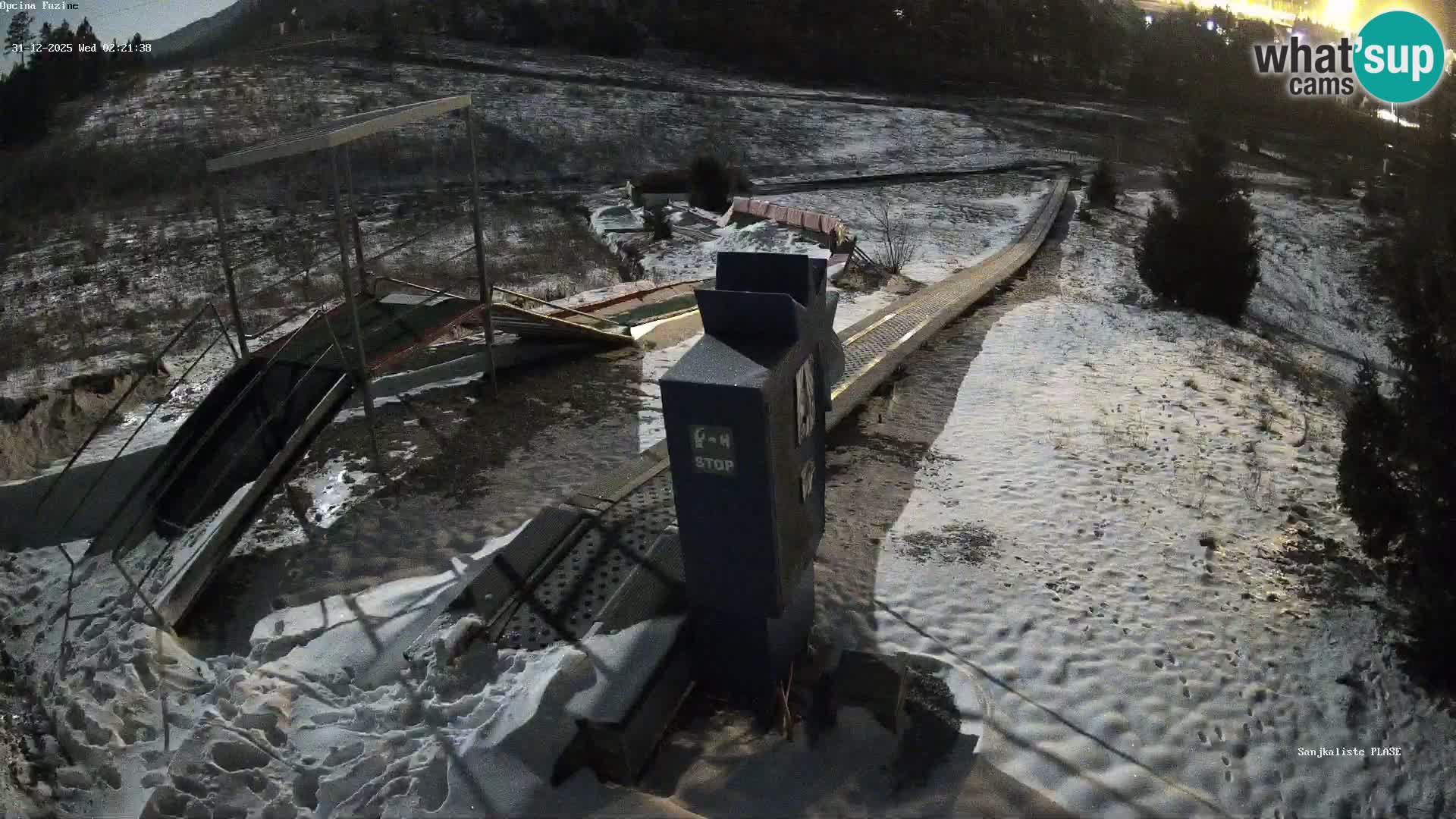 Live webcam Fužine toboggan run – Croatia