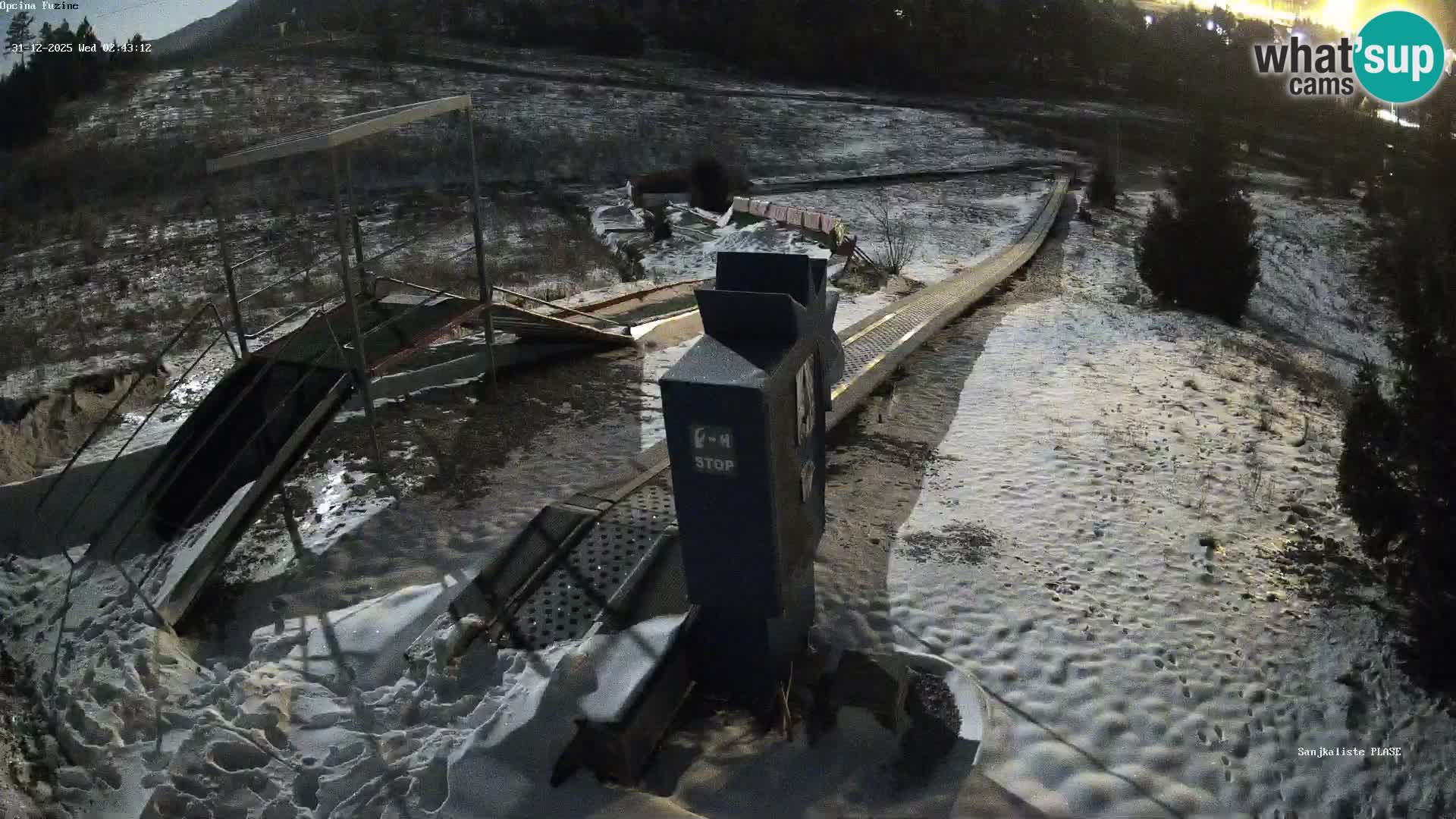 Live webcam Fužine toboggan run – Croatia