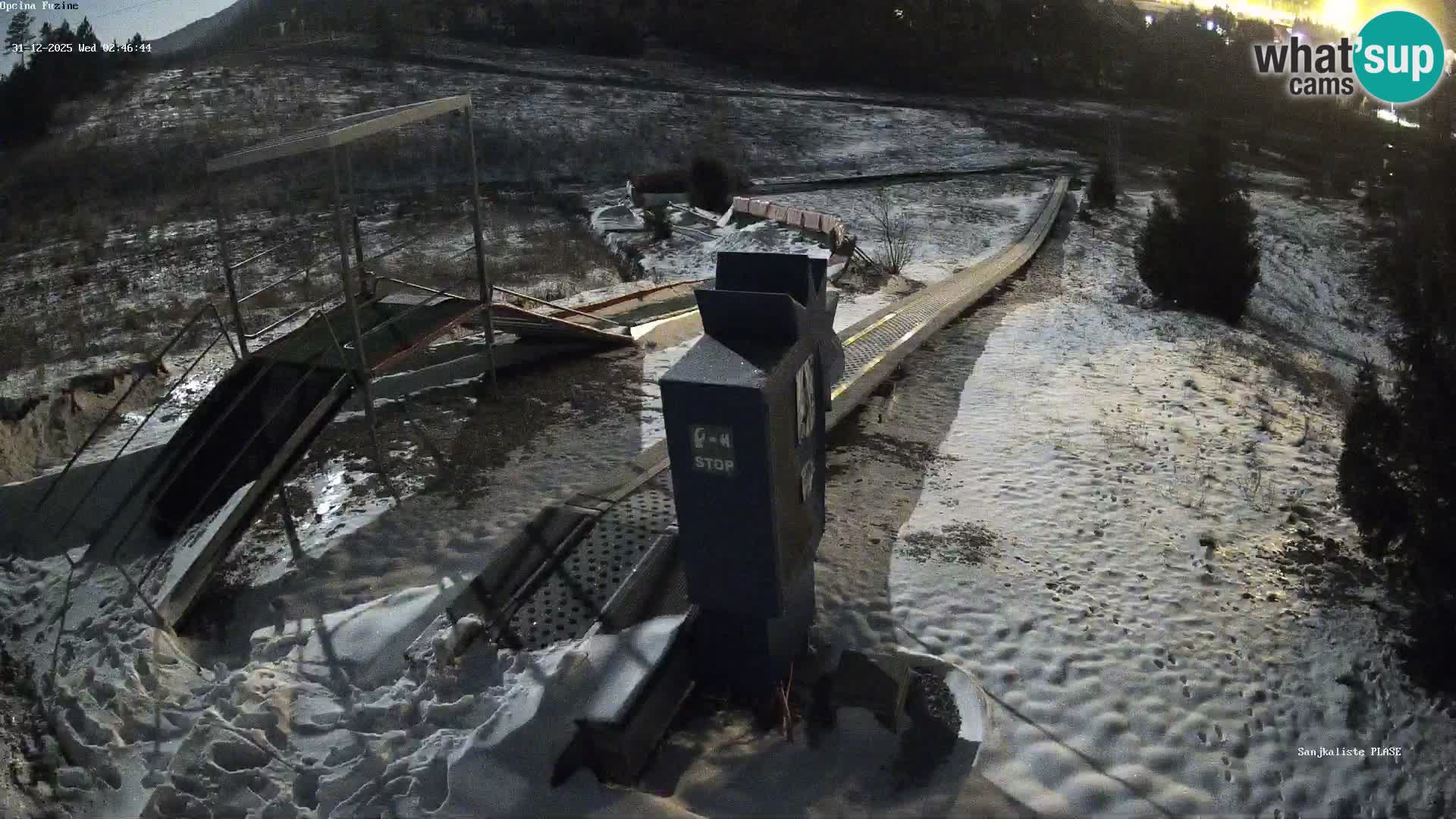 Spletna kamera v živo Sankališče Fužine – Hrvaška