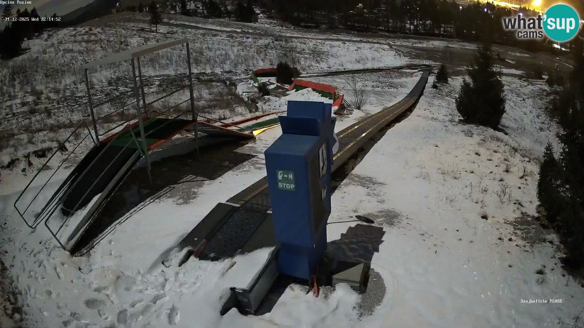 Webcam en vivo Pista de trineo Fužine – Croacia