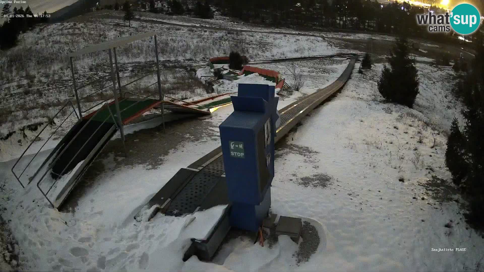 Live webcam Fužine toboggan run – Croatia