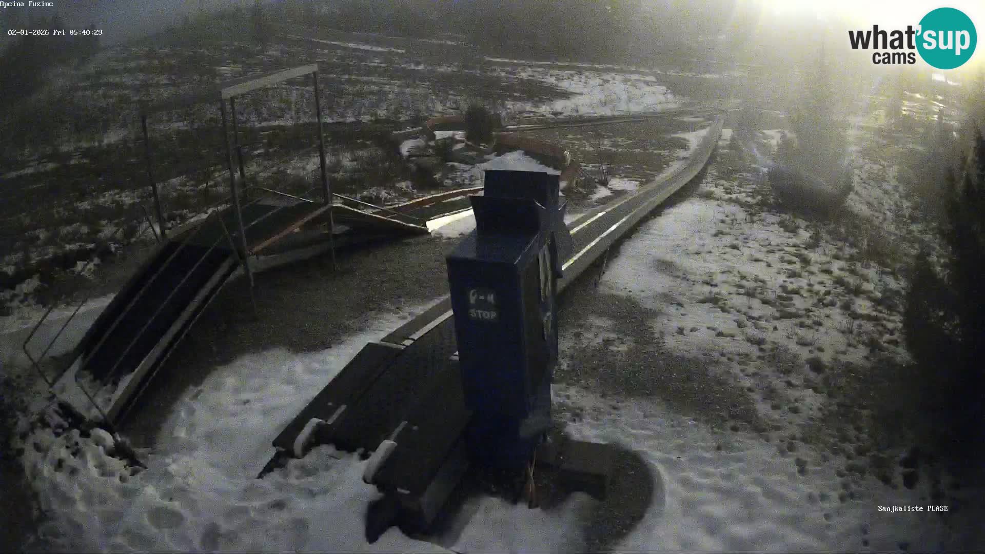 Live webcam Fužine toboggan run – Croatia