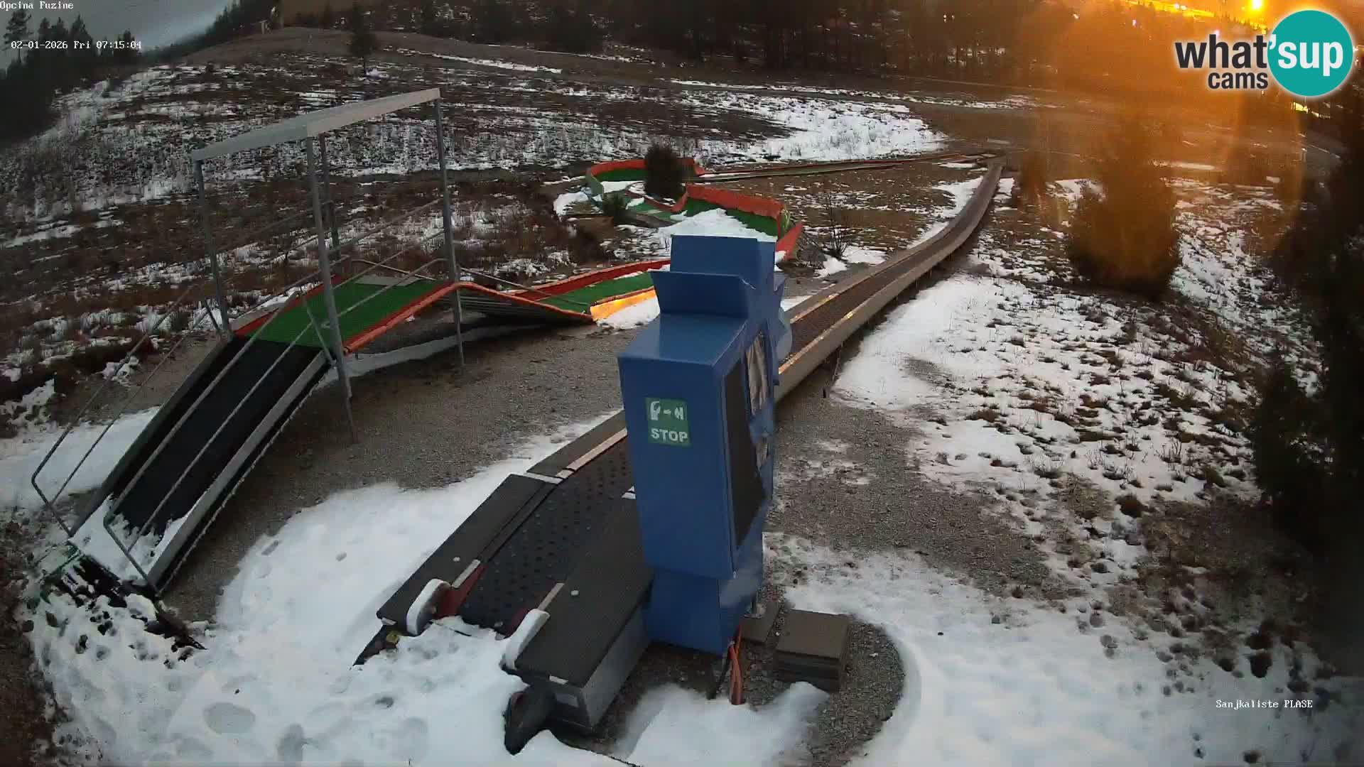 Spletna kamera v živo Sankališče Fužine – Hrvaška