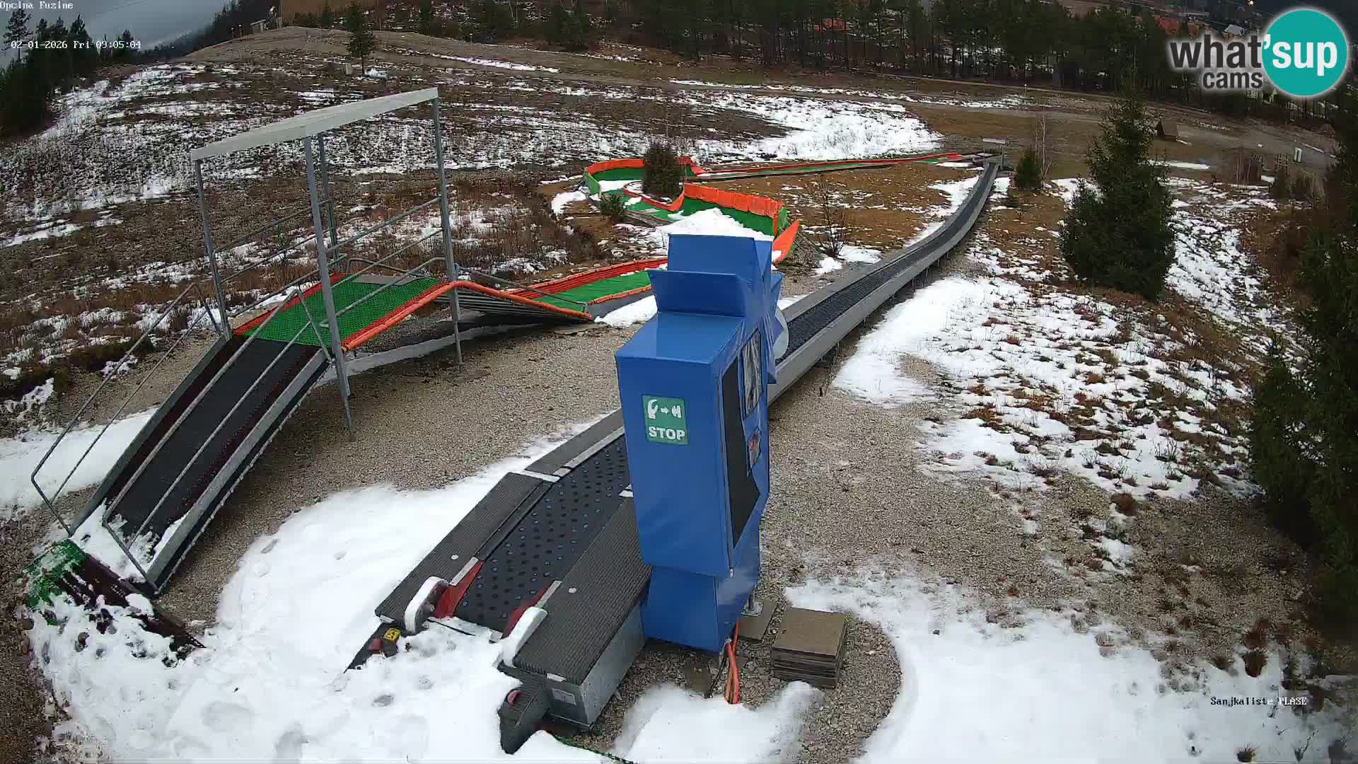 Live webcam Fužine toboggan run – Croatia