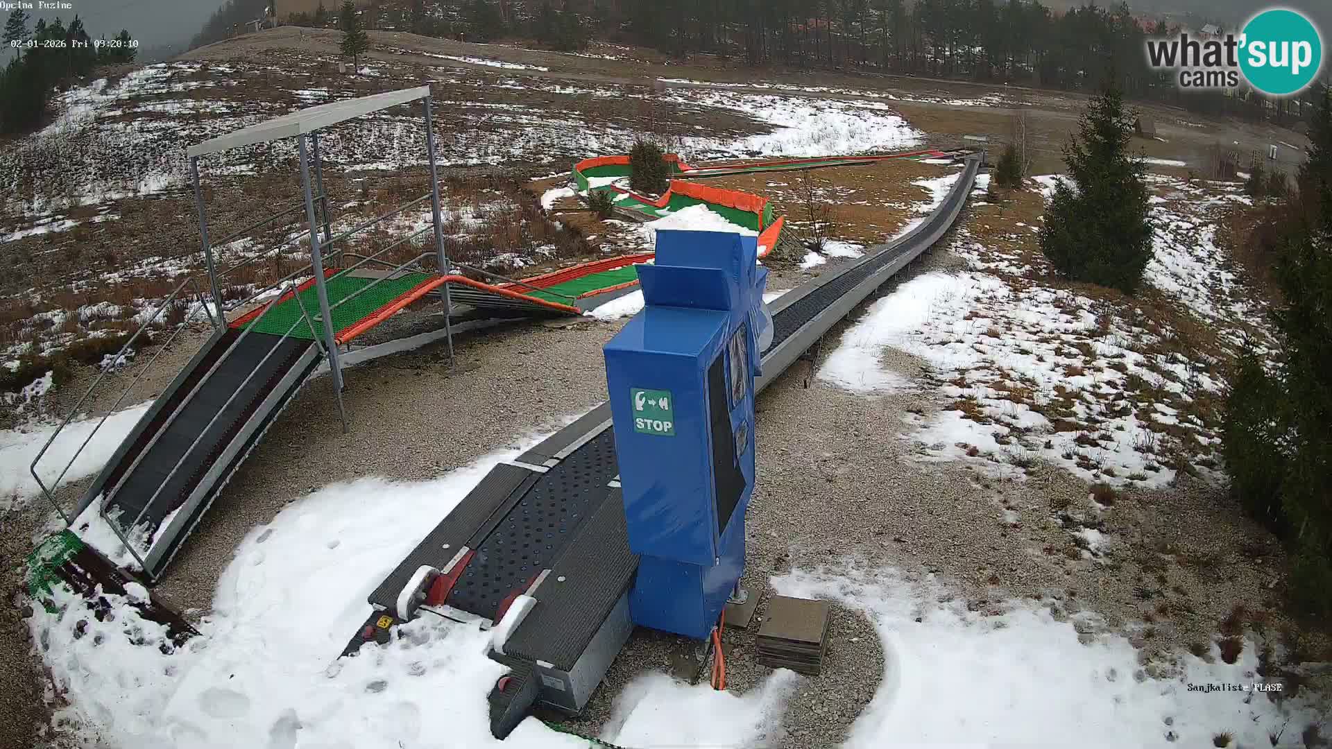 Spletna kamera v živo Sankališče Fužine – Hrvaška