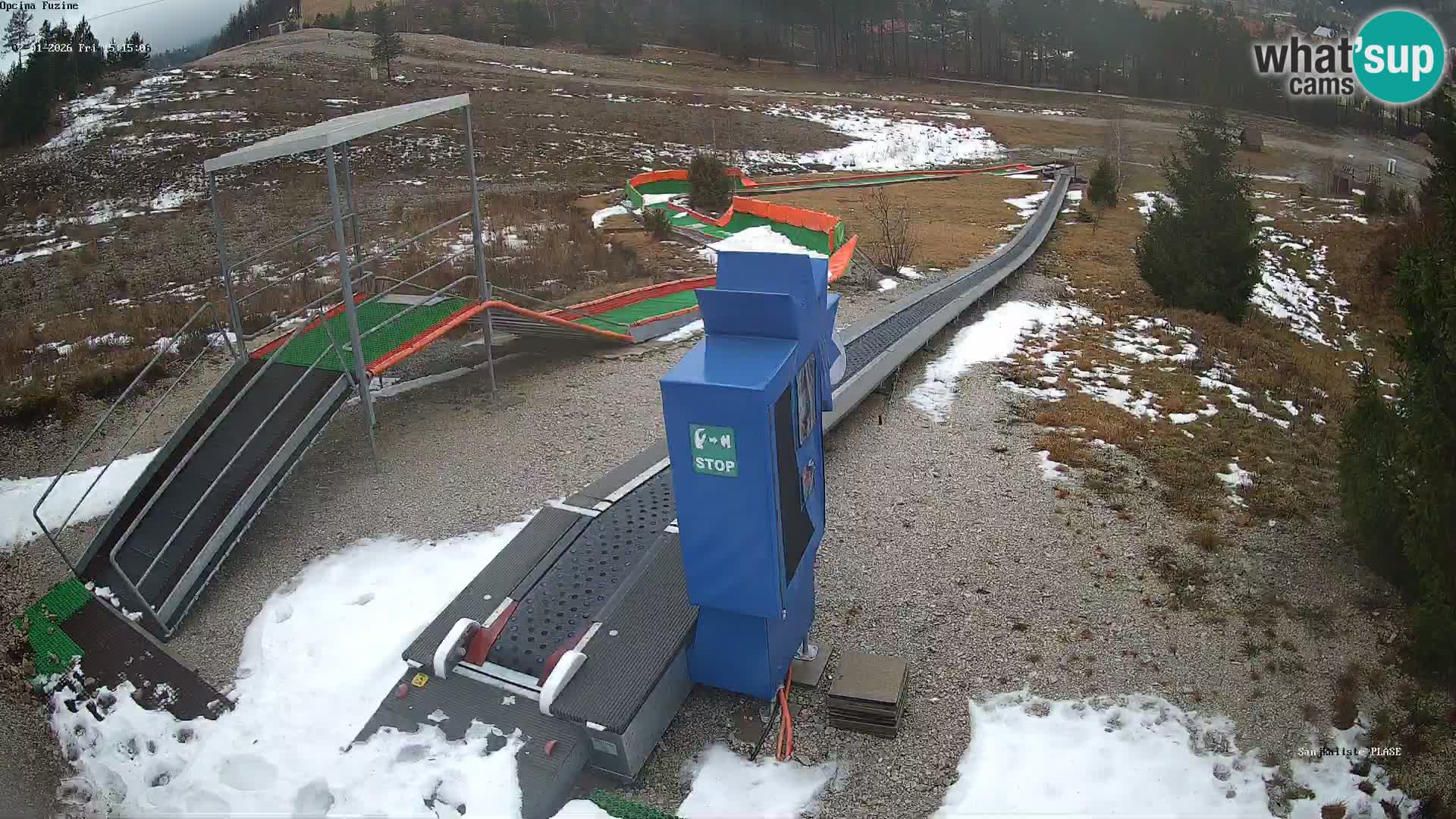 Live webcam Fužine toboggan run – Croatia