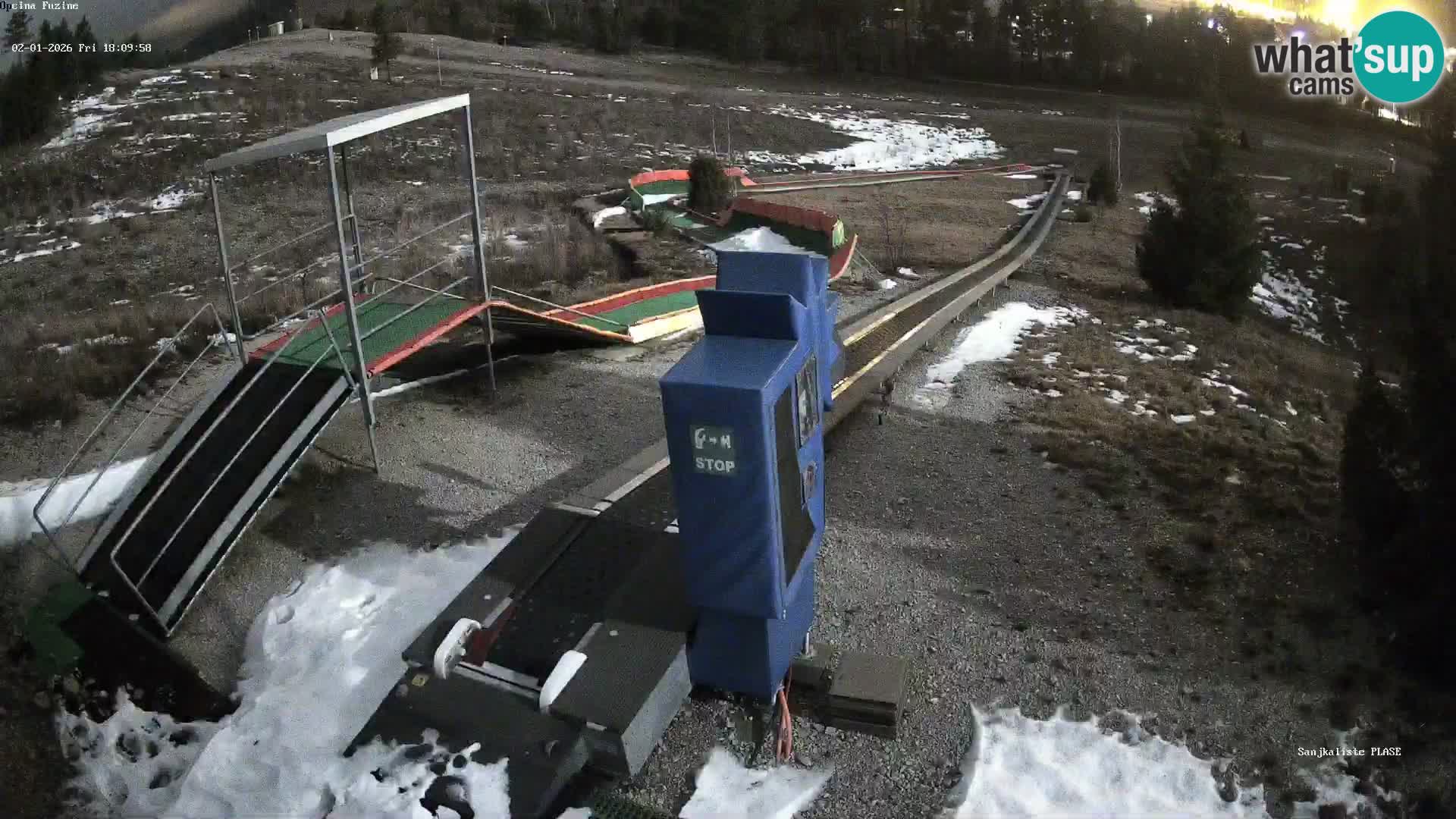 Live webcam Fužine toboggan run – Croatia