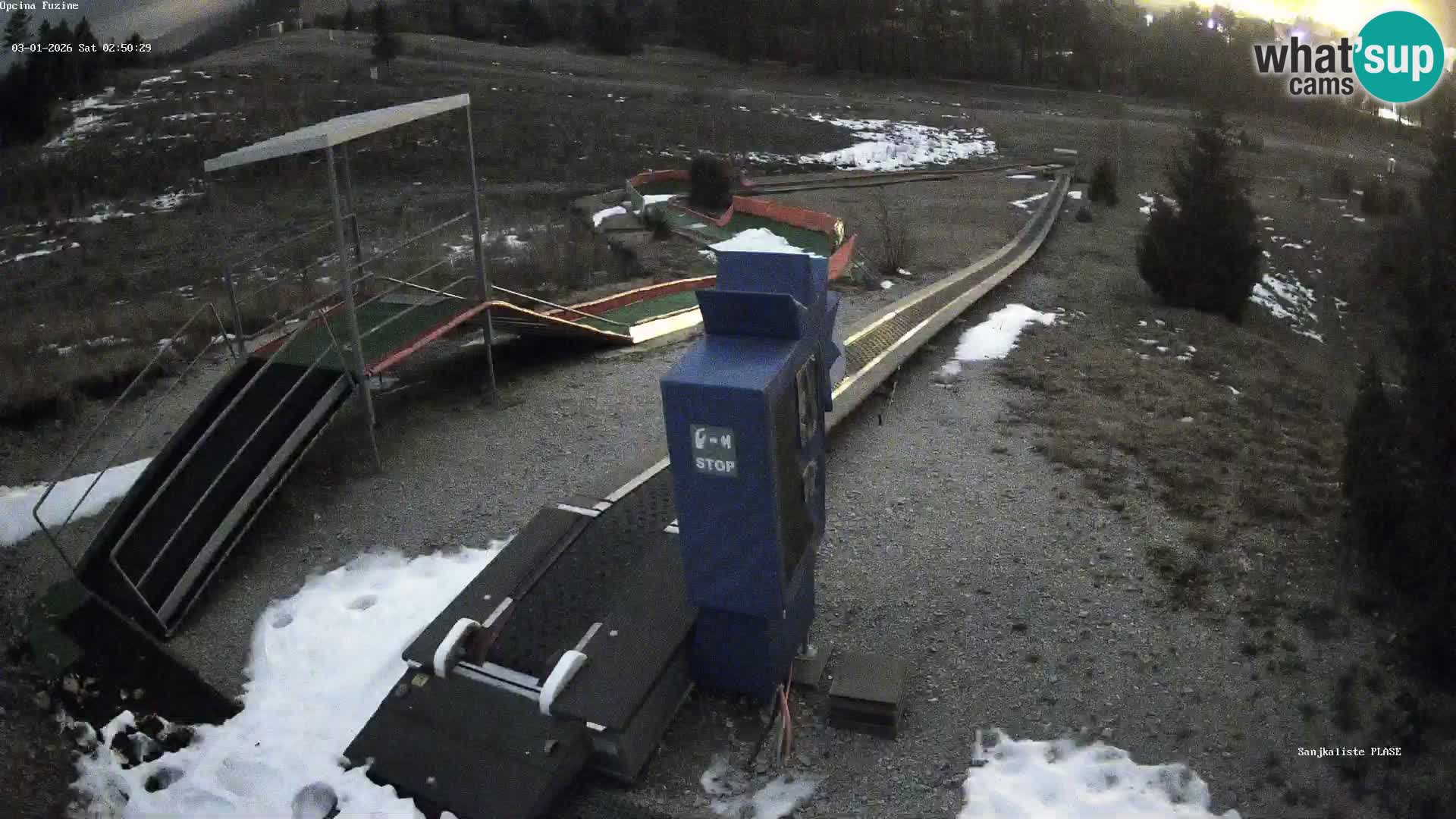 Live webcam Pista da slittino Fužine – Croazia