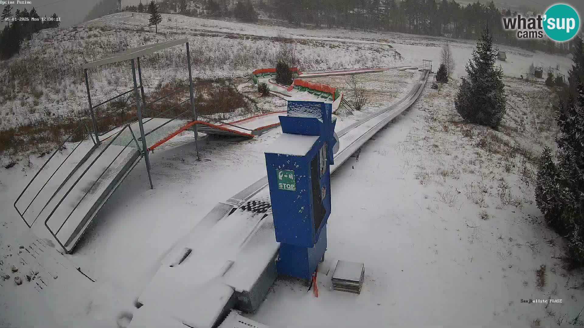 Webcam en vivo Pista de trineo Fužine – Croacia
