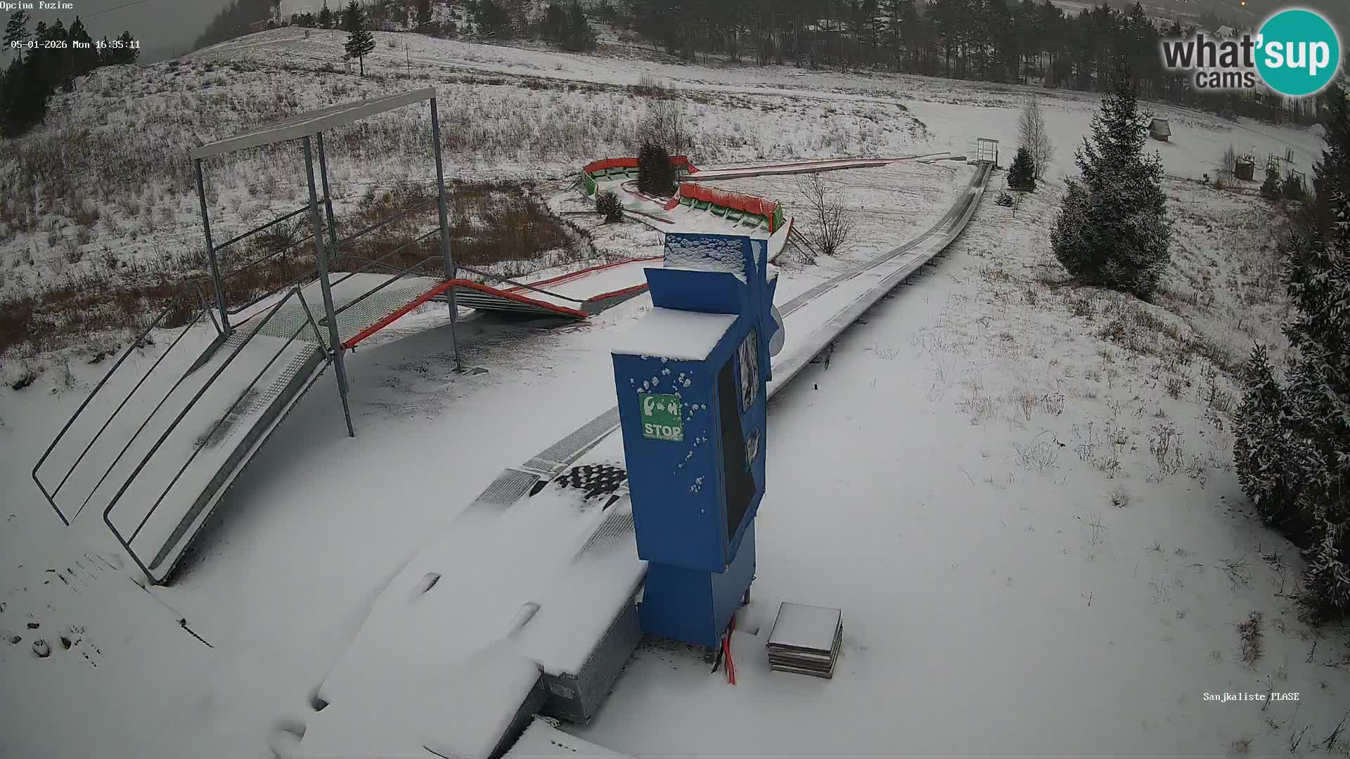 Live webcam Fužine toboggan run – Croatia