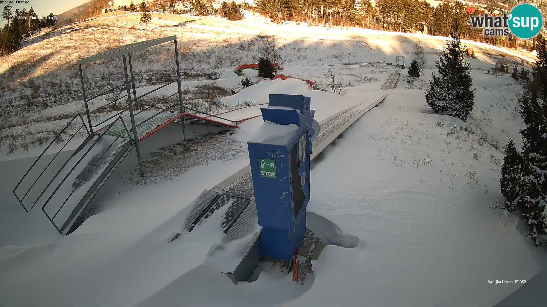 Spletna kamera v živo Sankališče Fužine – Hrvaška