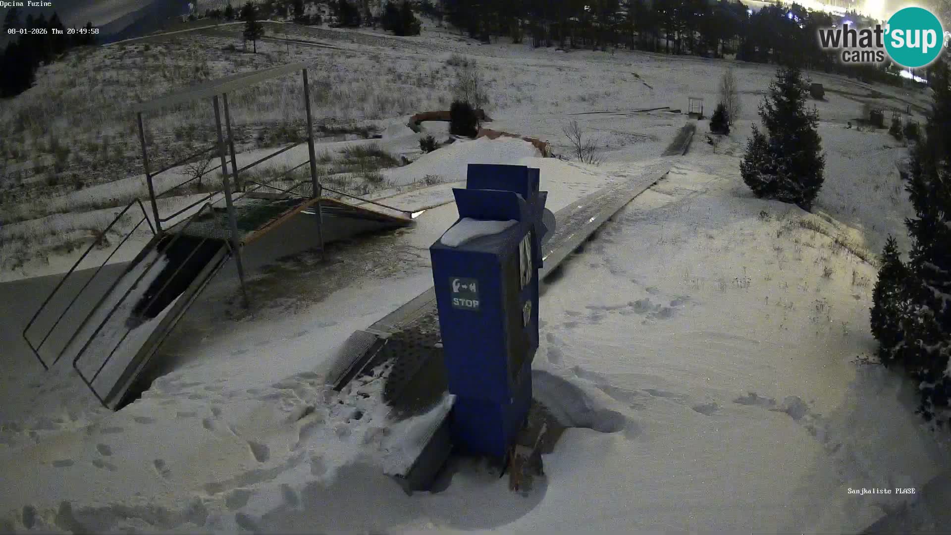 Live webcam Fužine toboggan run – Croatia