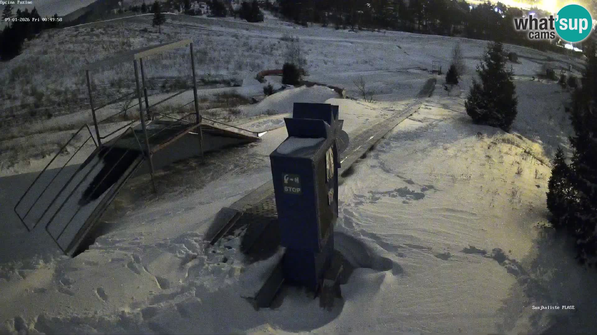 Live webcam Pista da slittino Fužine – Croazia