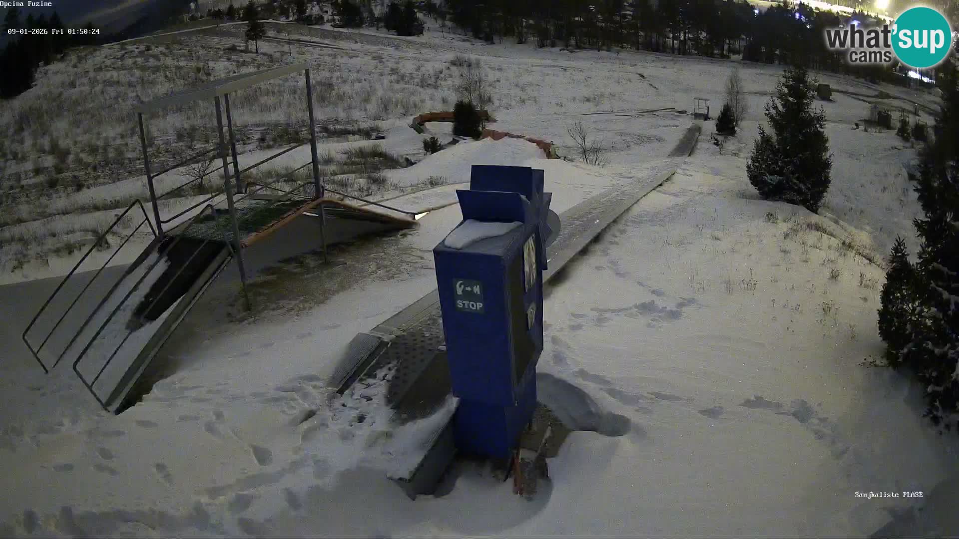 Webcam en direct Piste de luge de Fužine – Croatie