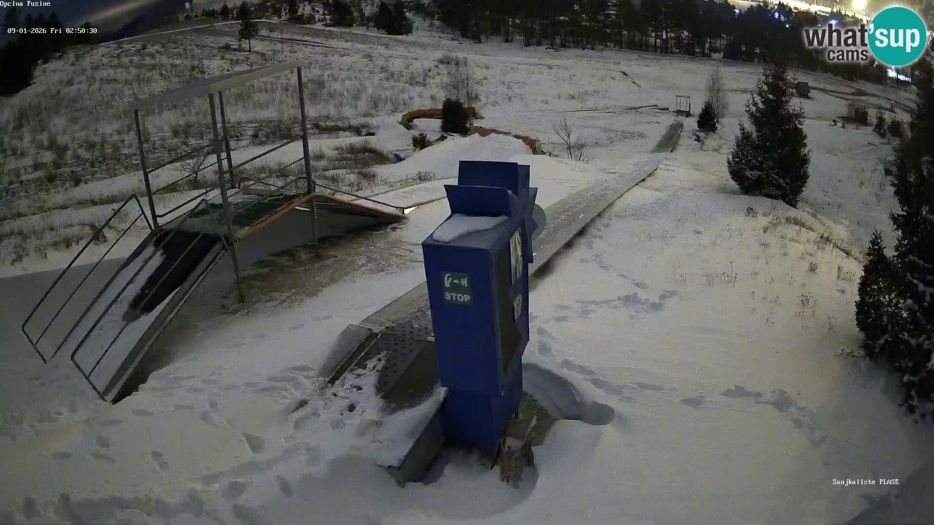 Live webcam Fužine toboggan run – Croatia