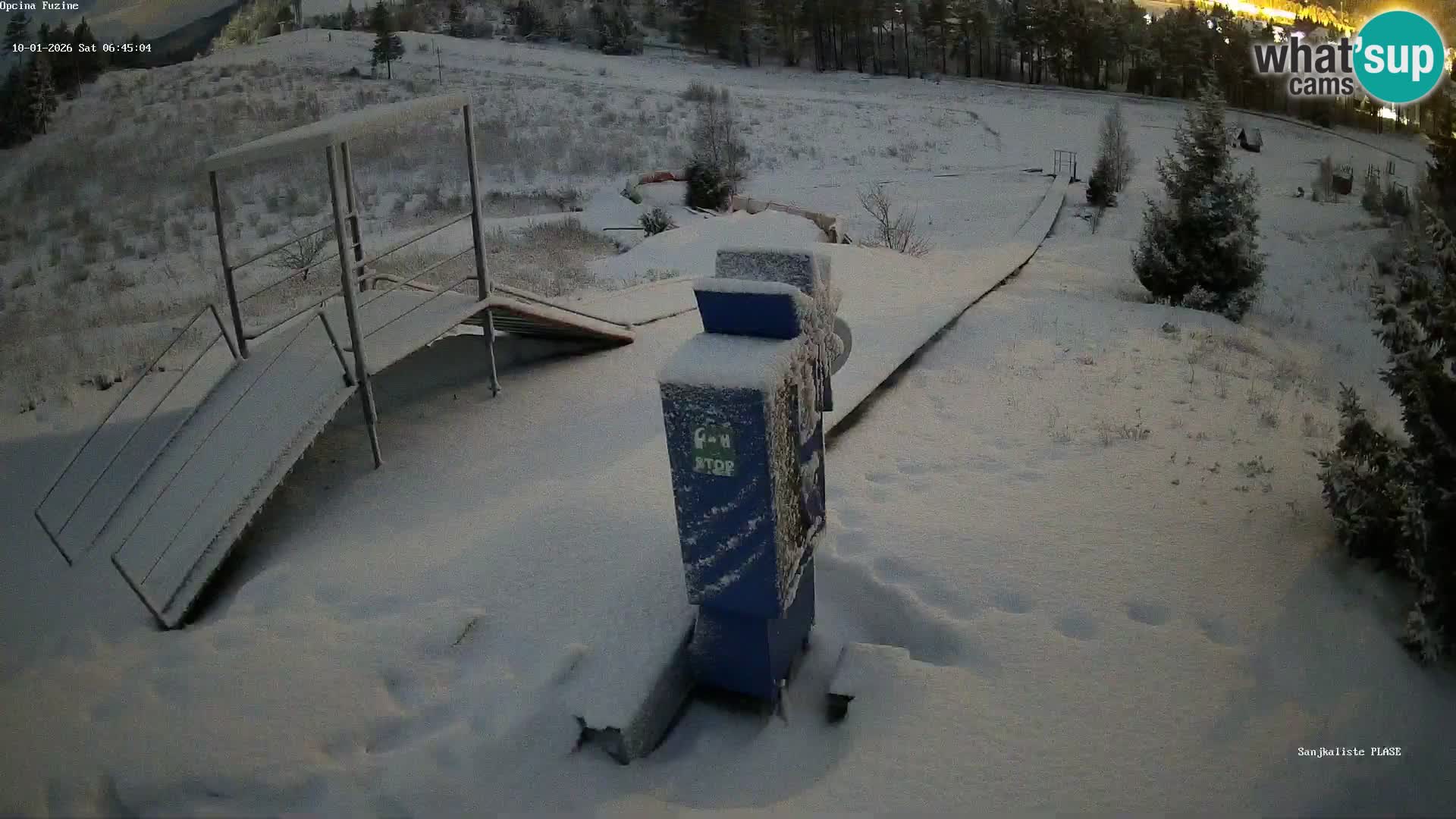 Spletna kamera v živo Sankališče Fužine – Hrvaška