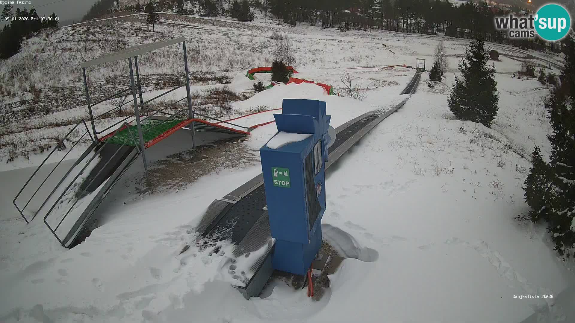 Spletna kamera v živo Sankališče Fužine – Hrvaška