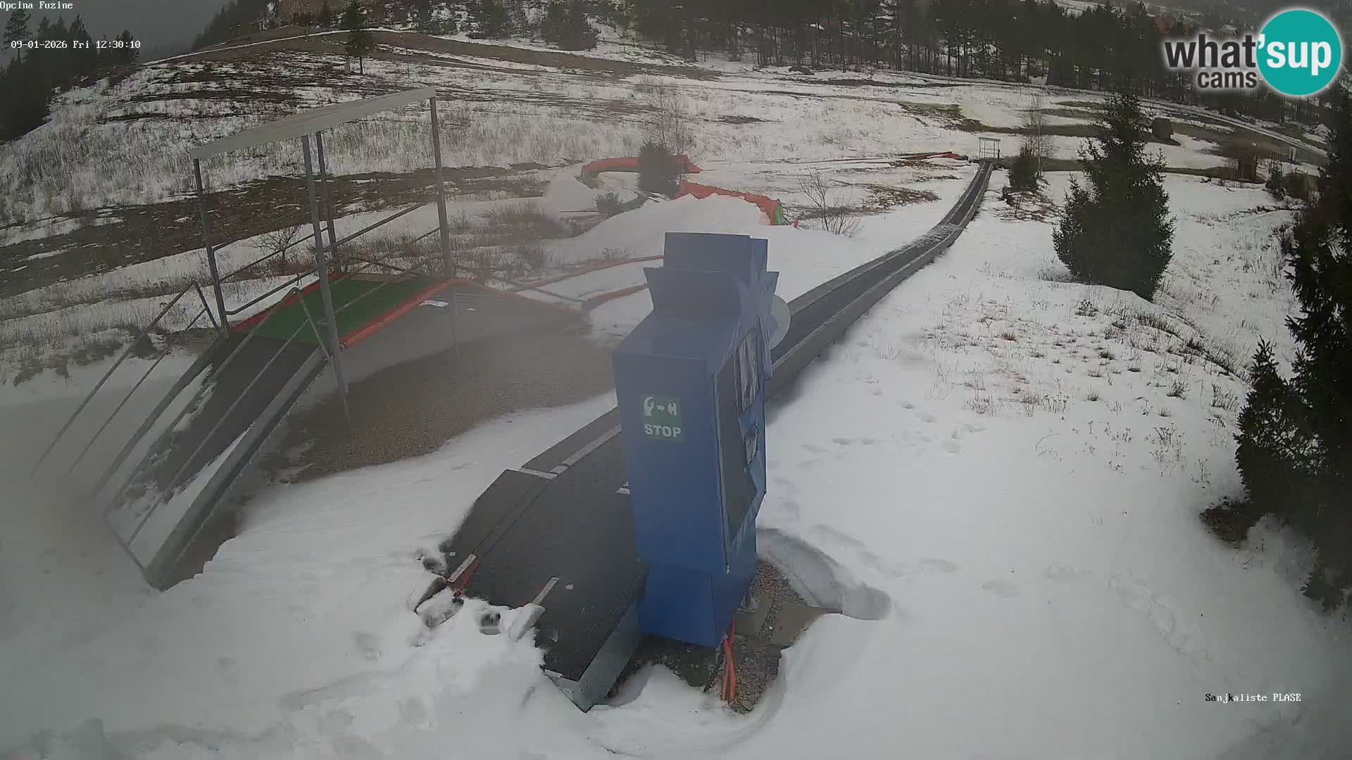 Webcam en direct Piste de luge de Fužine – Croatie