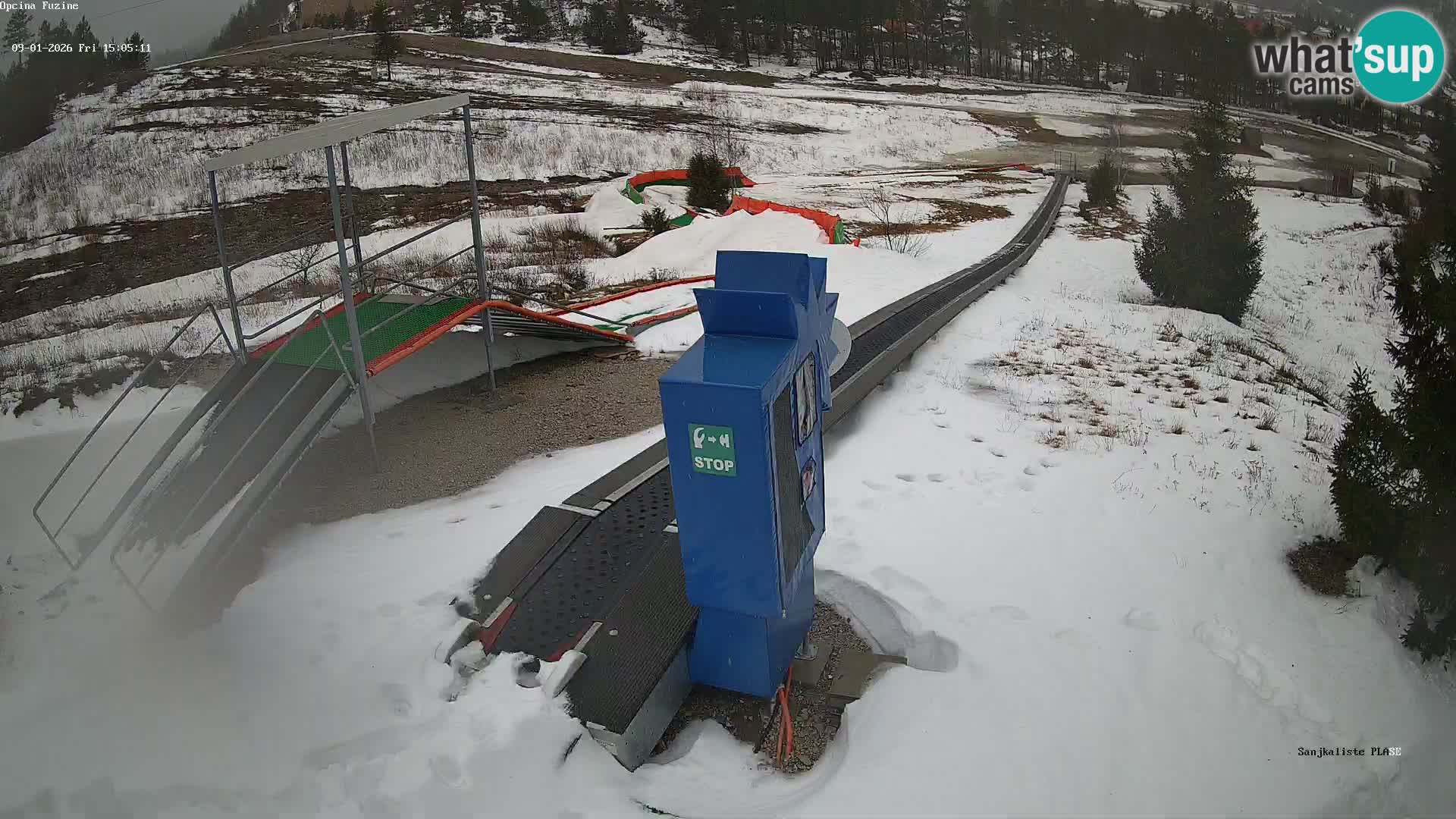 Spletna kamera v živo Sankališče Fužine – Hrvaška