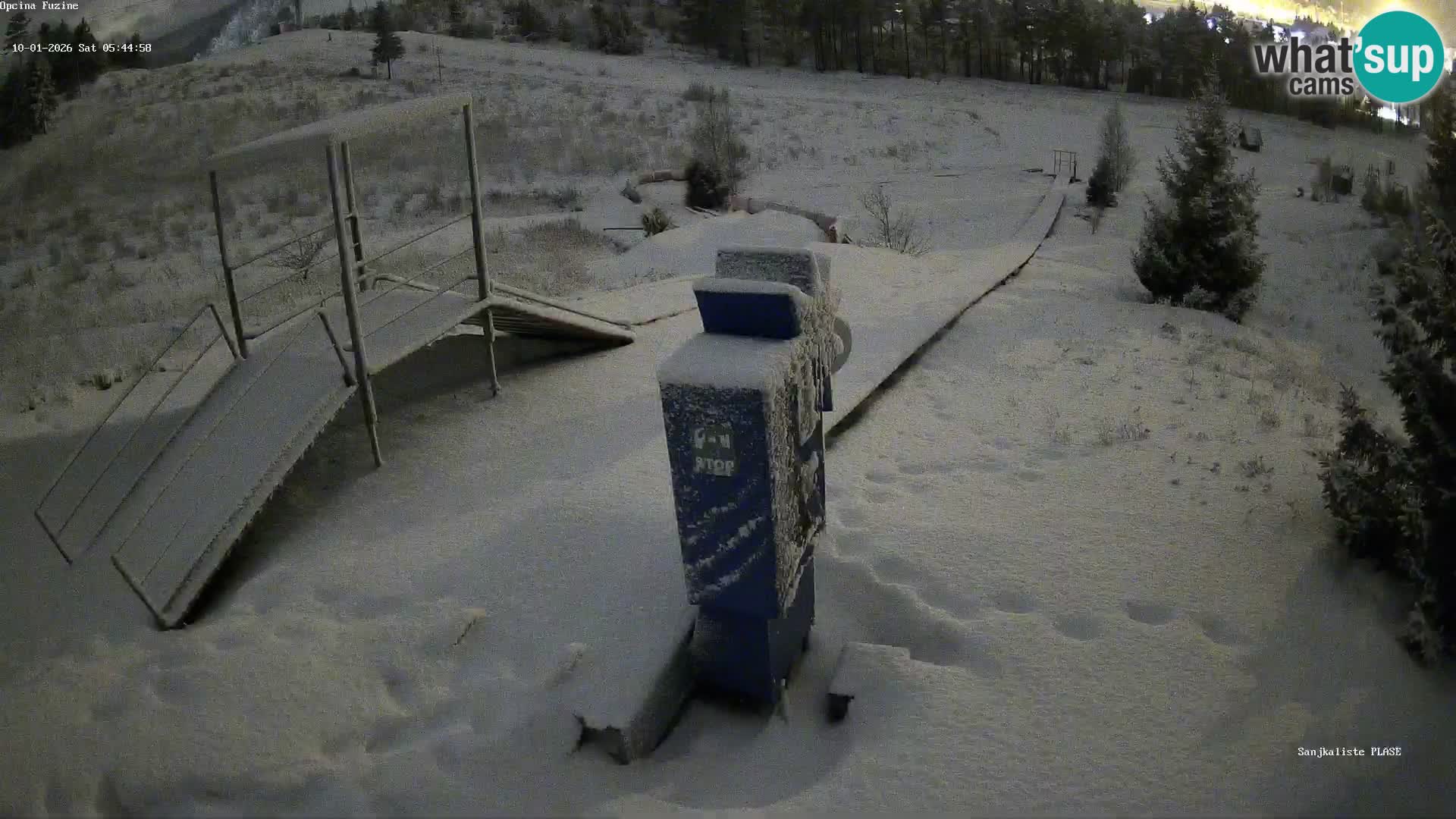 Webcam en direct Piste de luge de Fužine – Croatie
