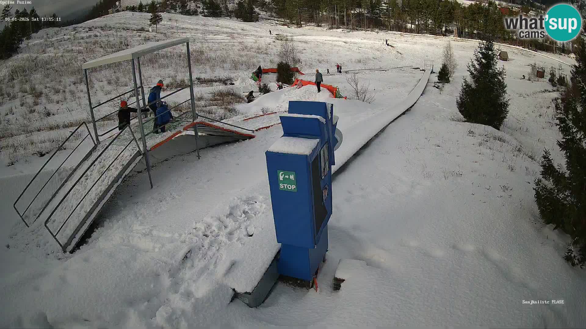 Live webcam Pista da slittino Fužine – Croazia