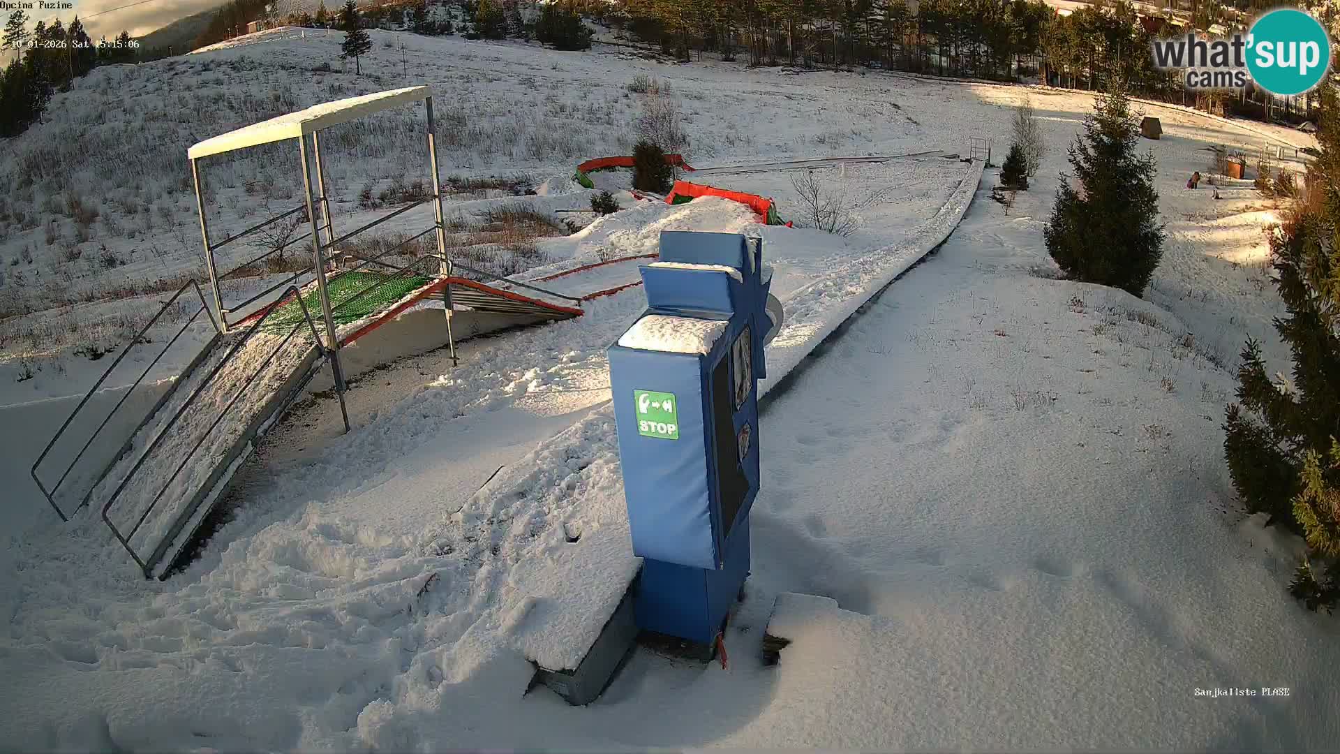 Live webcam Pista da slittino Fužine – Croazia