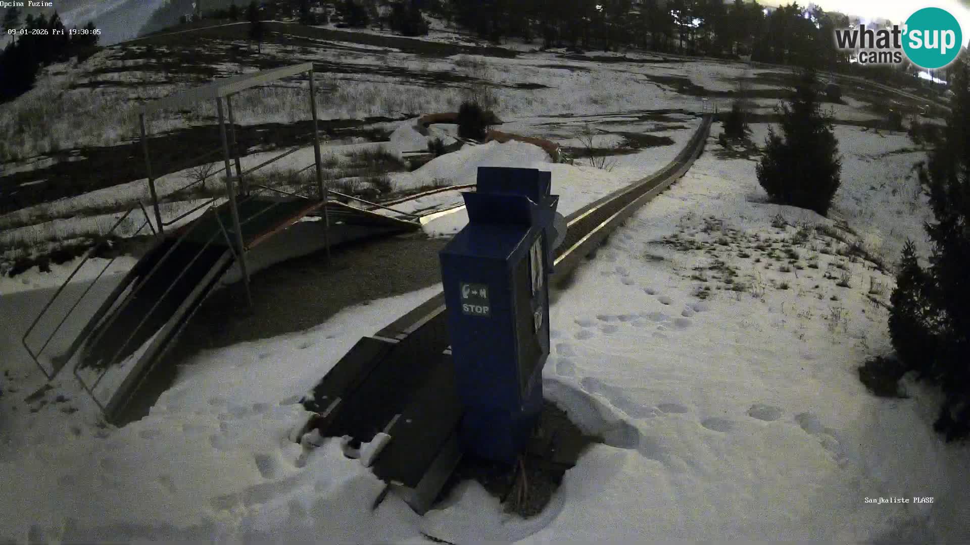 Live webcam Fužine toboggan run – Croatia