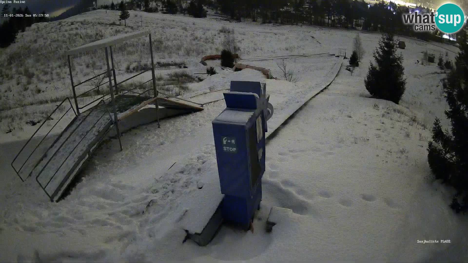 Webcam en direct Piste de luge de Fužine – Croatie