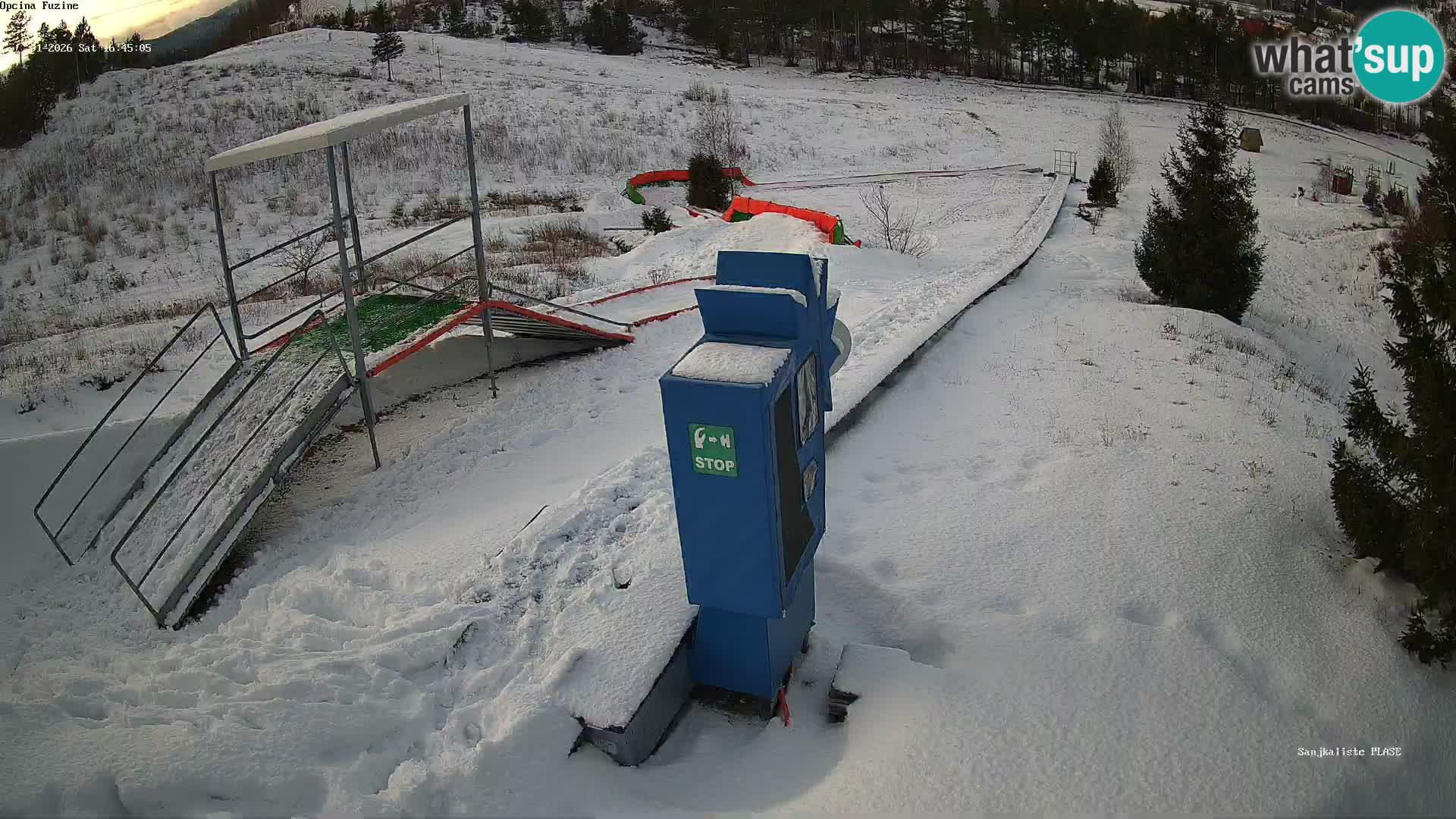 Spletna kamera v živo Sankališče Fužine – Hrvaška