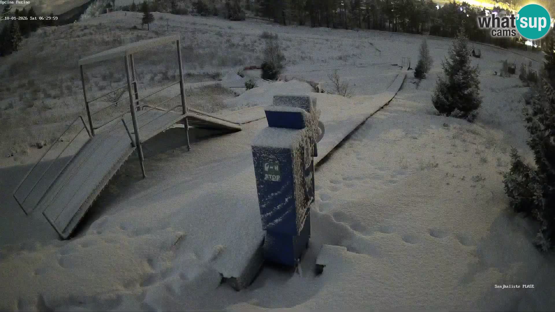 Live webcam Pista da slittino Fužine – Croazia