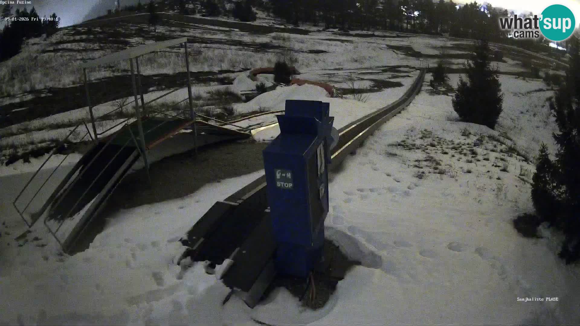 Webcam en vivo Pista de trineo Fužine – Croacia