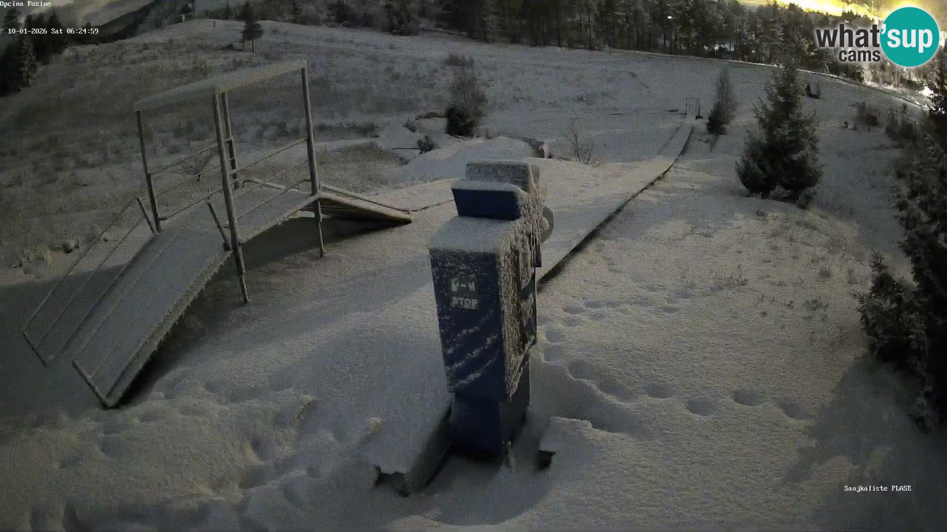 Live webcam Pista da slittino Fužine – Croazia