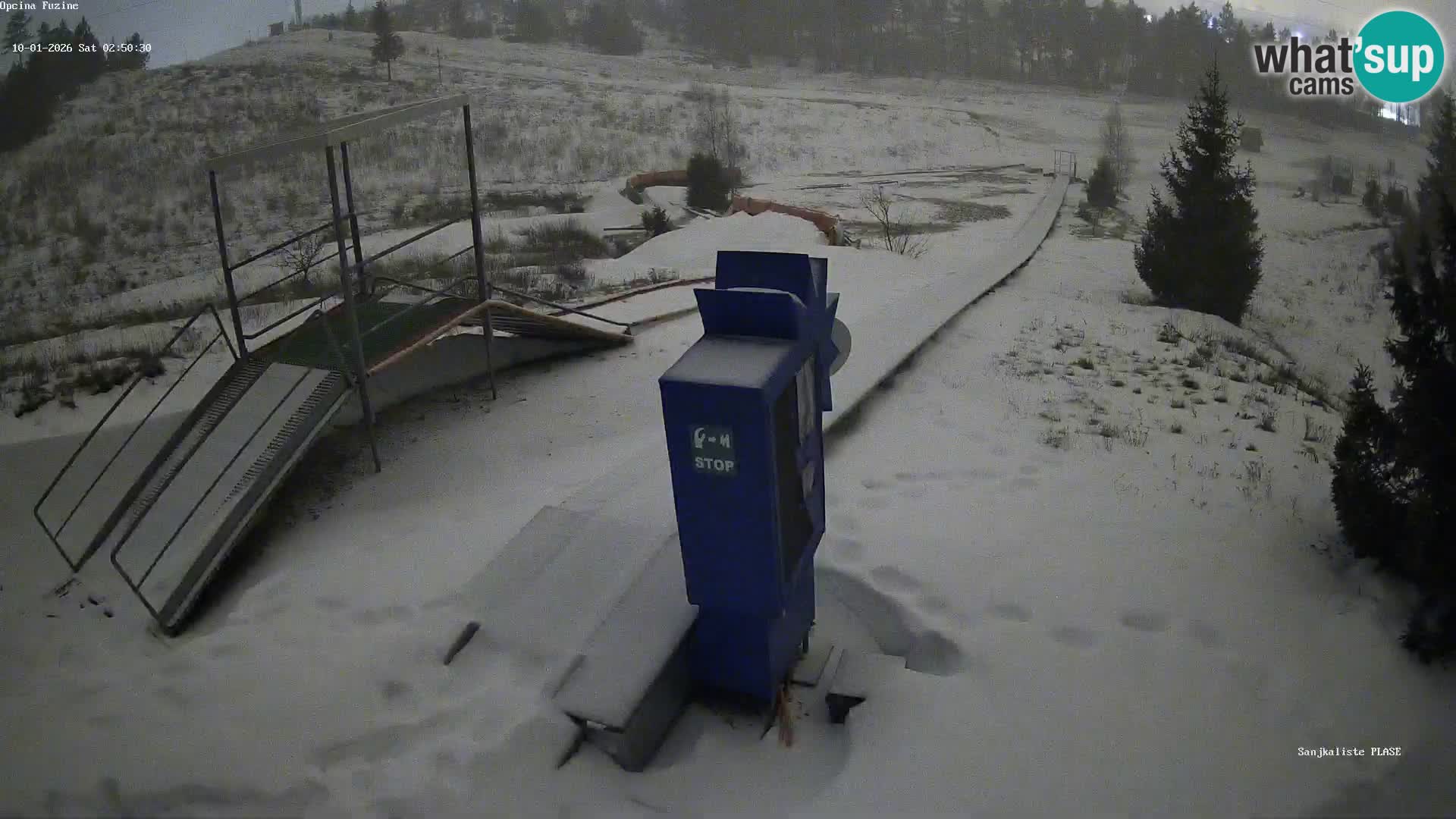 Webcam en direct Piste de luge de Fužine – Croatie