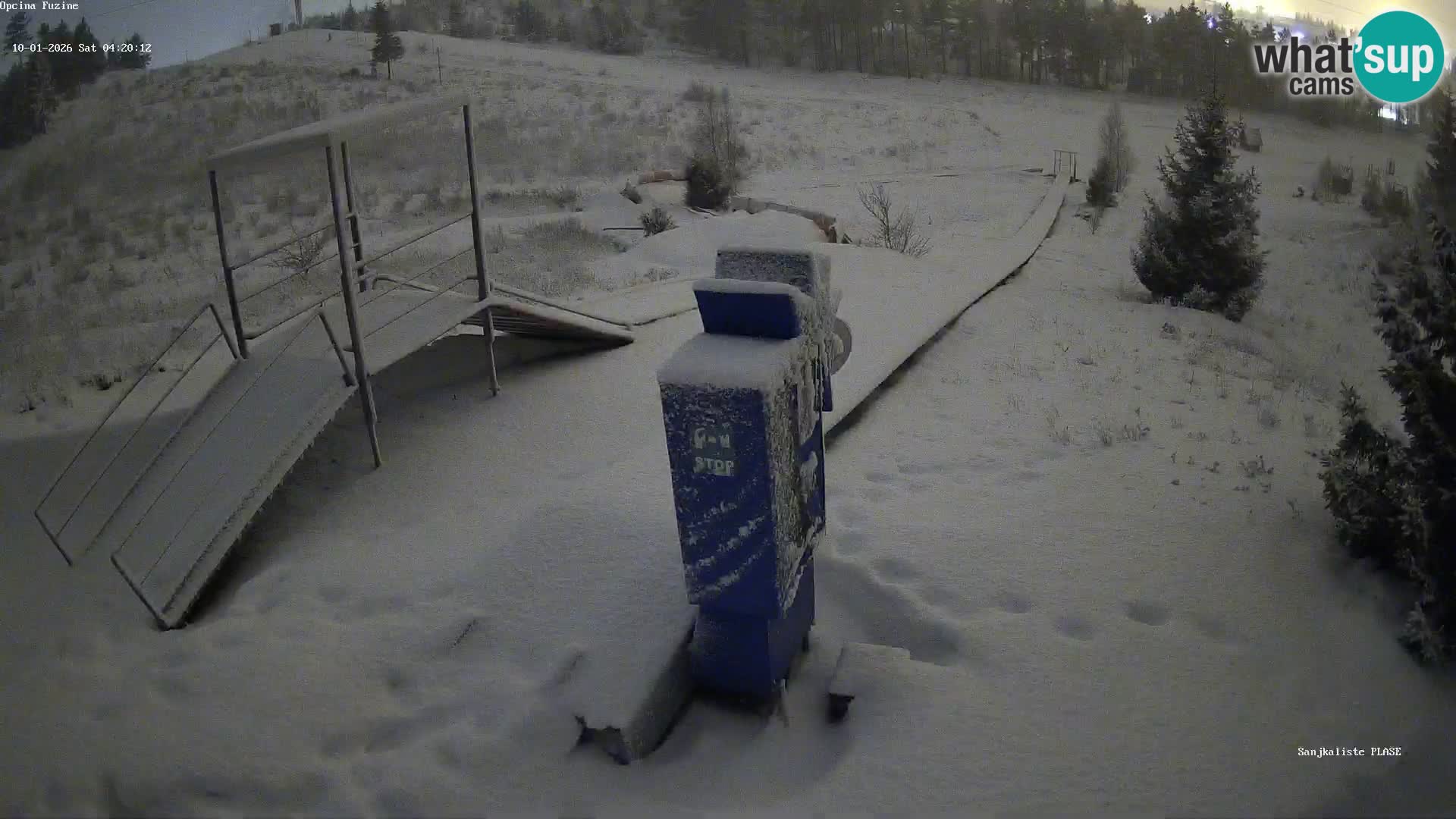 Spletna kamera v živo Sankališče Fužine – Hrvaška