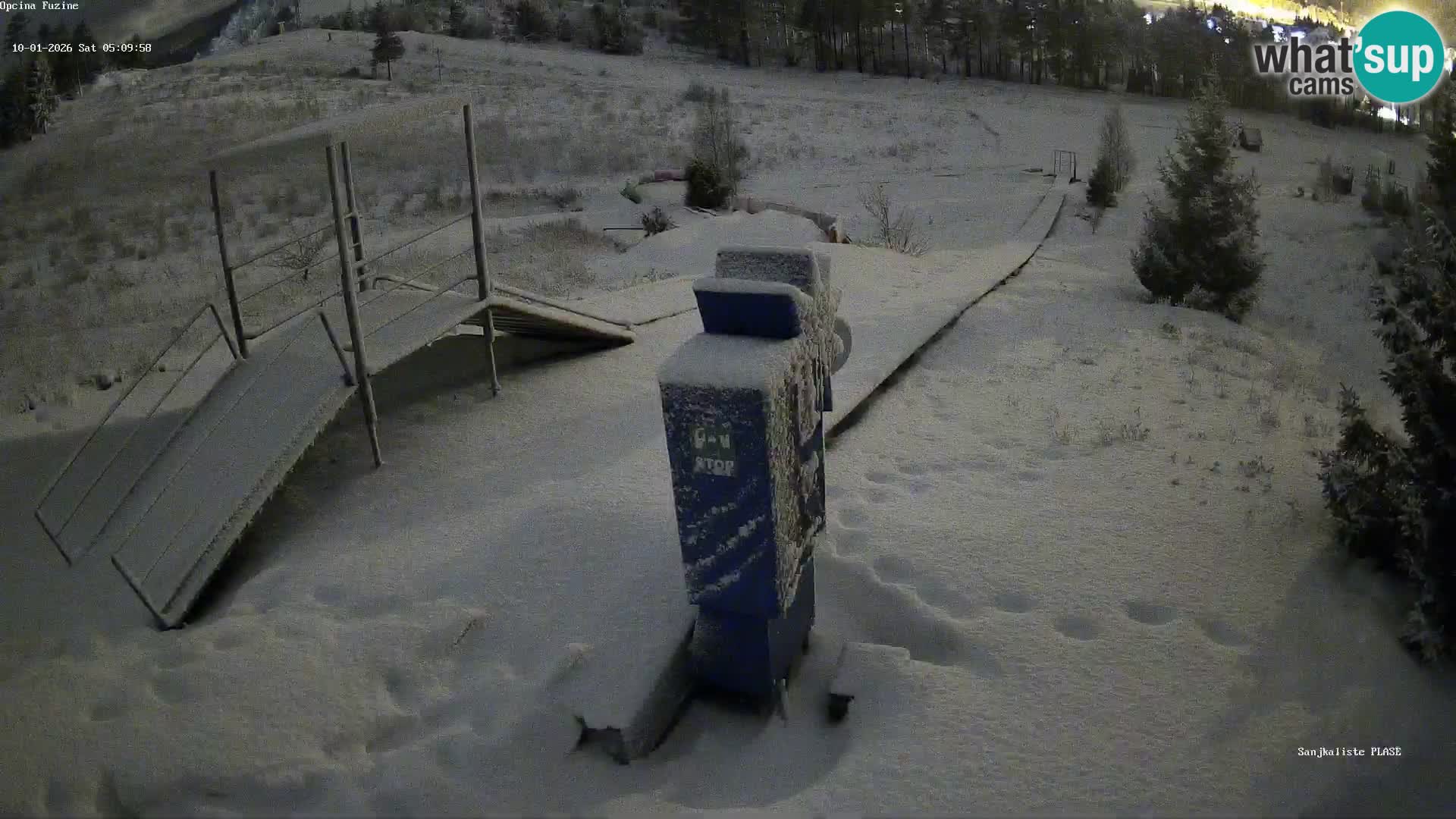 Webcam en vivo Pista de trineo Fužine – Croacia