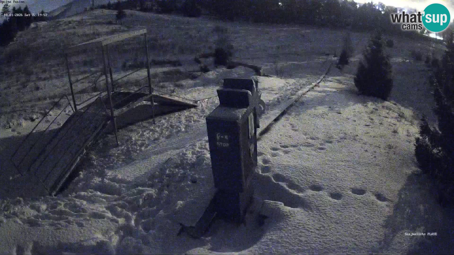 Webcam en vivo Pista de trineo Fužine – Croacia