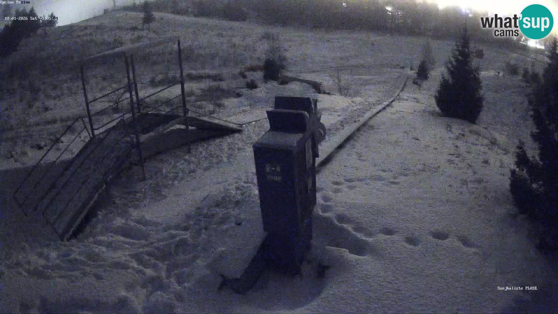 Live webcam Pista da slittino Fužine – Croazia