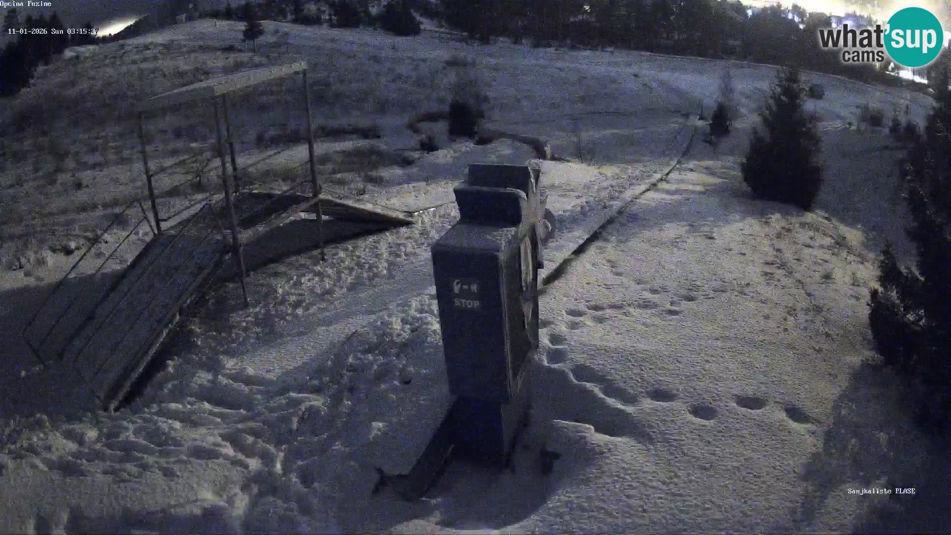 Live webcam Pista da slittino Fužine – Croazia